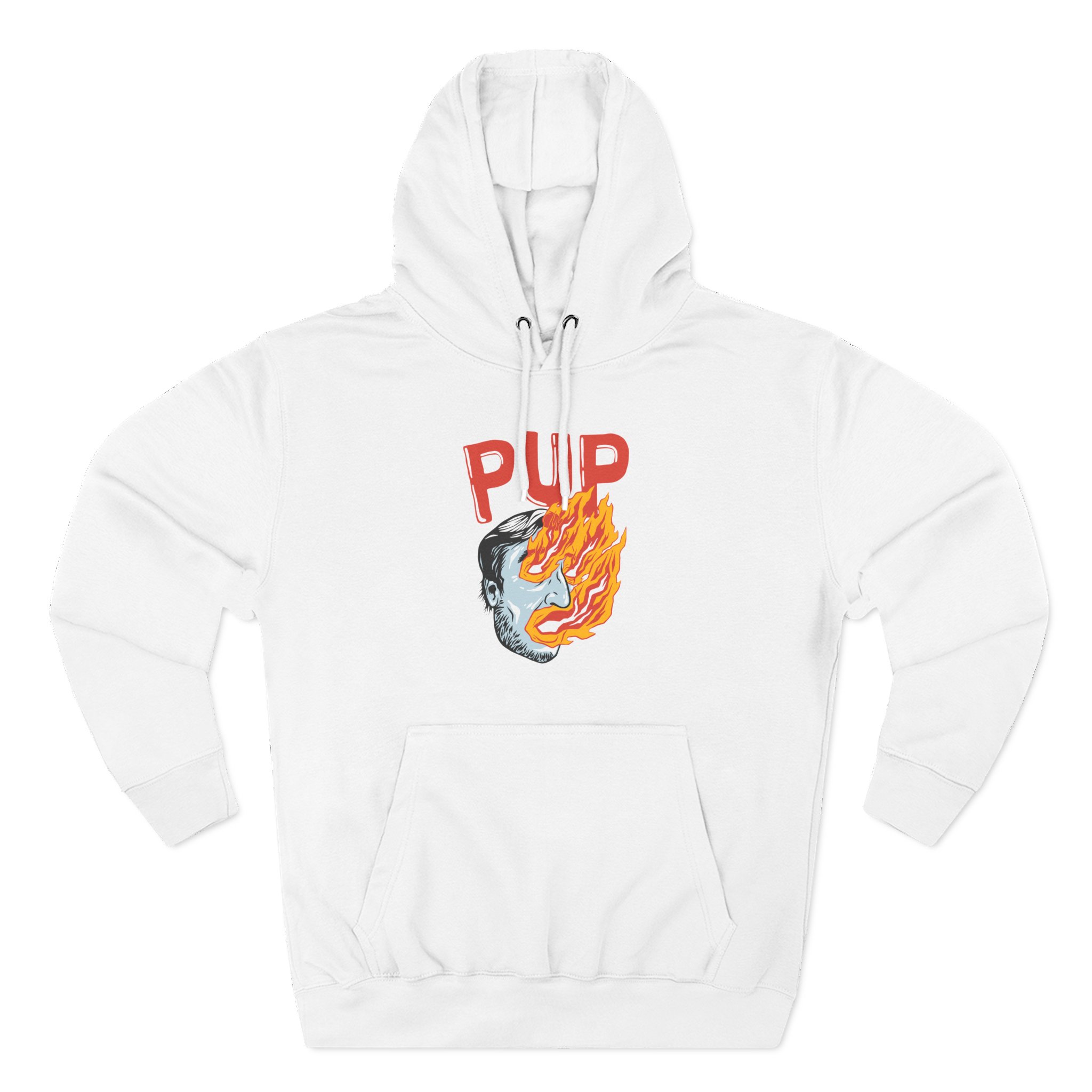 Pup I Hope the World Explodes Three-Panel Fleece Hoodie