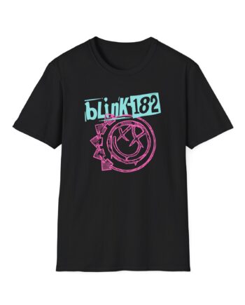 Blink 182 Smiley Crop Unisex Softstyle T-Shirt