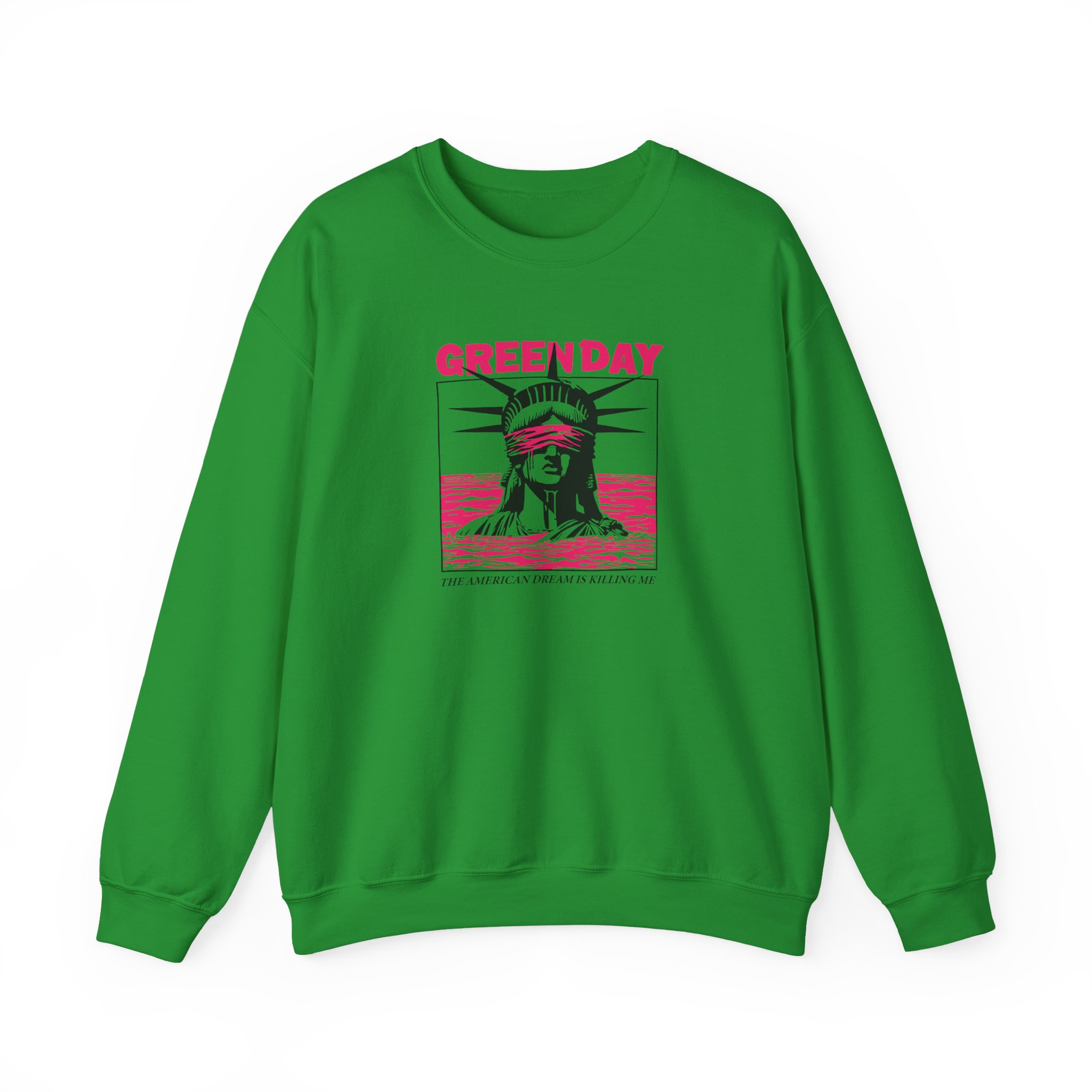 Green Day Lady Liberty Unisex Heavy Blendâ„¢ Crewneck Sweatshirt