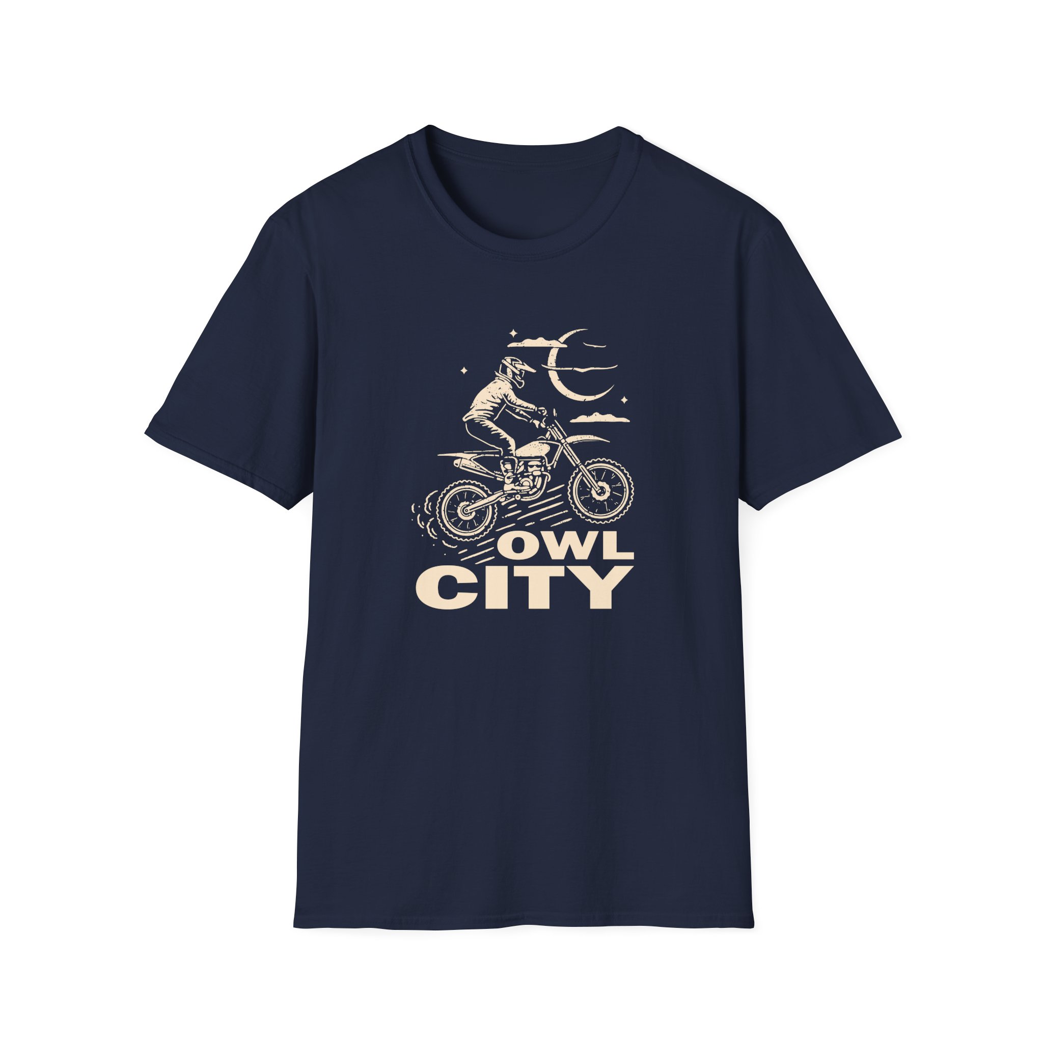 Owl City Motorcycle Puff Unisex Softstyle T-Shirt