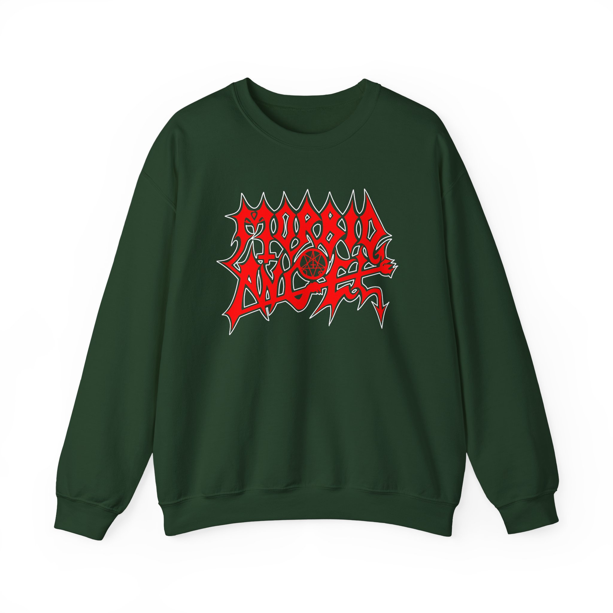 Morbid Angel Red Logo Unisex Heavy Blendâ„¢ Crewneck Sweatshirt