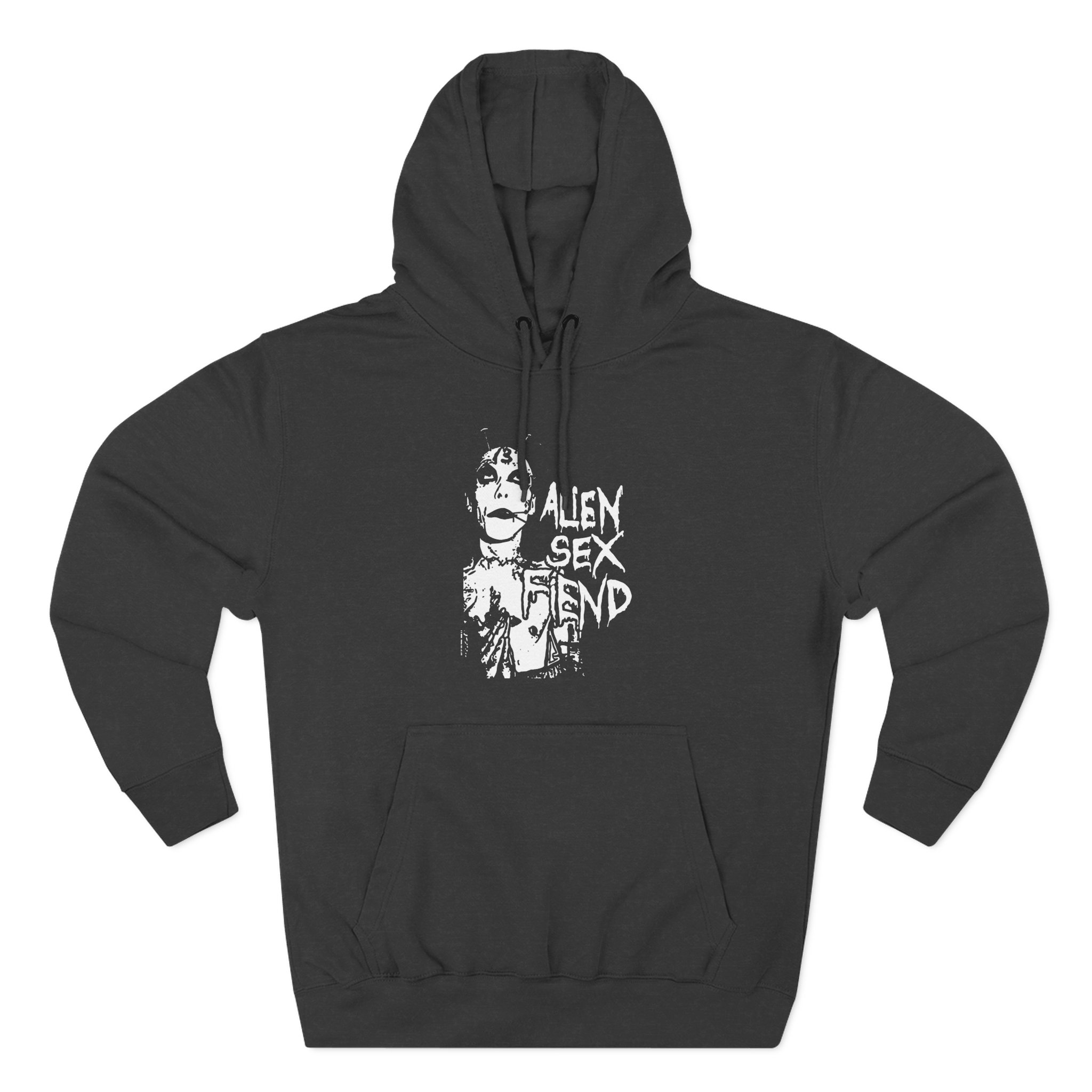 Alien Sex Fiend 13 Head Three-Panel Fleece Hoodie