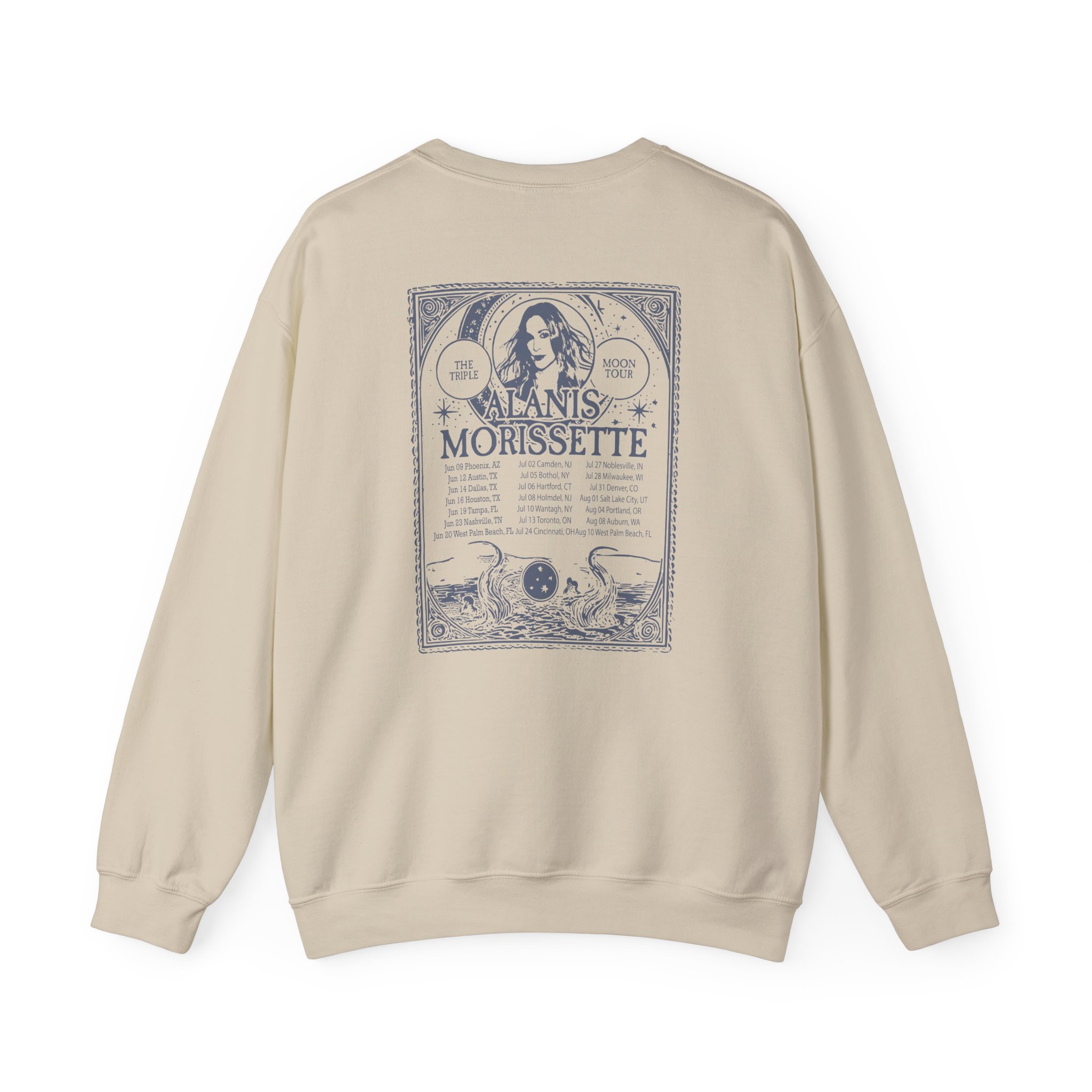 Alanis Morissette The Teple Moon Tour Unisex Heavy Blend Crewneck Sweatshirt