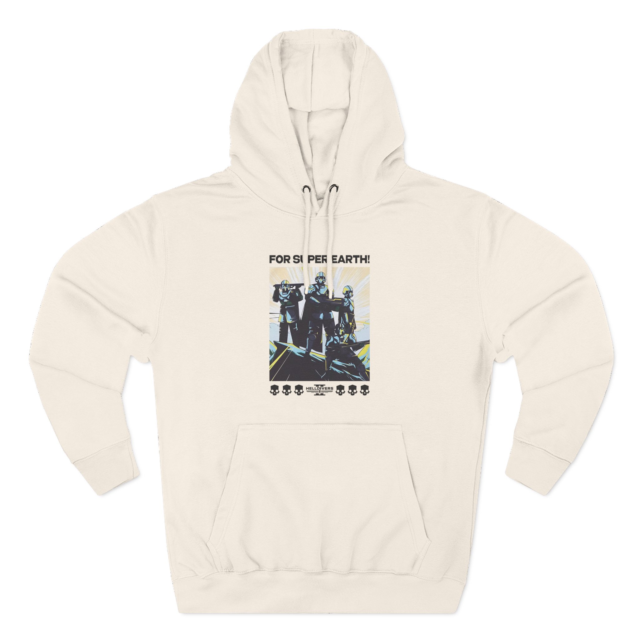 Helldivers for Democracy Three-Panel Fleece Hoodie