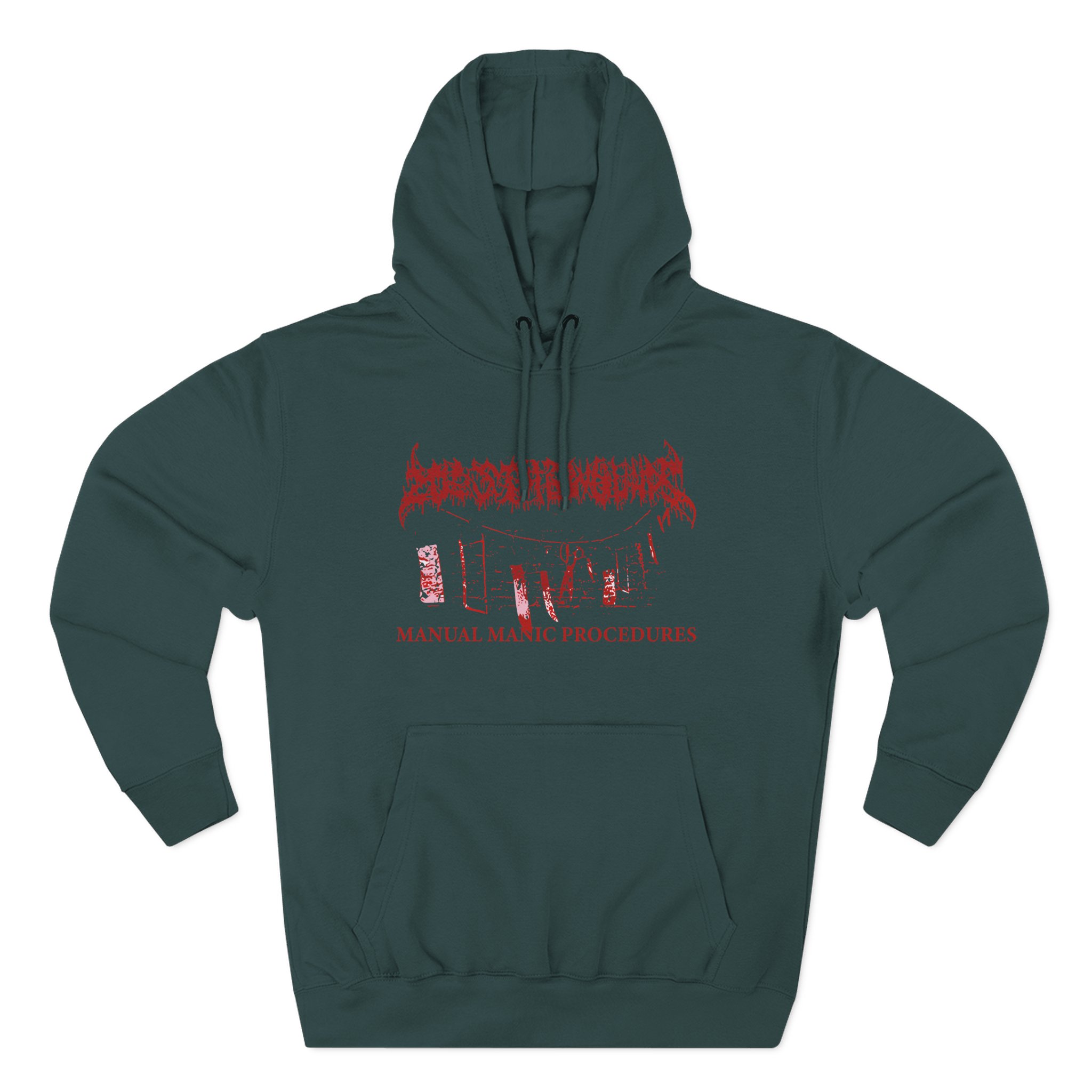200 Stab Wounds Manual Manic Procedures Three-Panel Fleece Hoodie