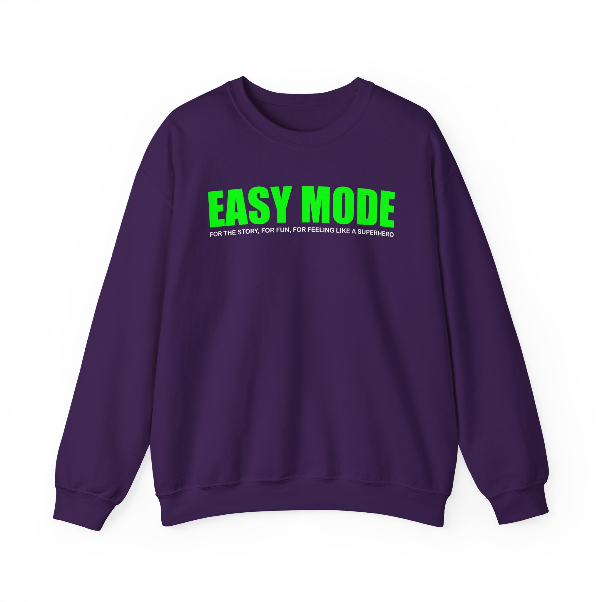 Mandjtv Easy Mode Unisex Heavy Blendâ„¢ Crewneck Sweatshirt
