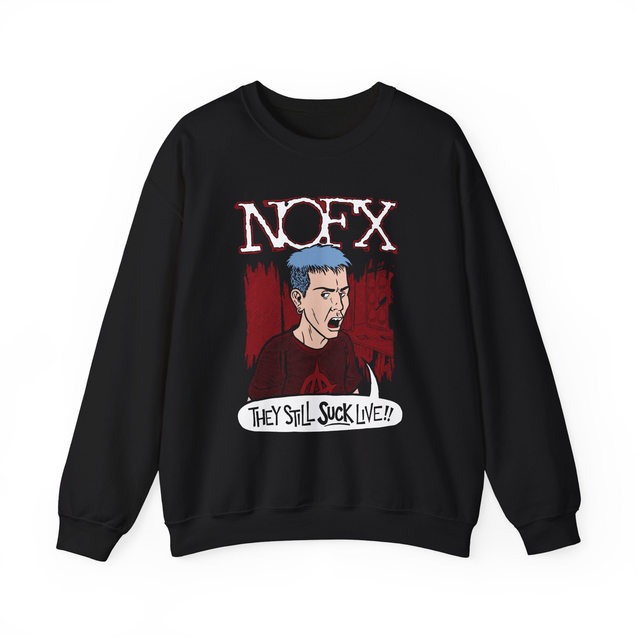 Nofx Jstill Suck Unisex Heavy Blendâ„¢ Crewneck Sweatshirt