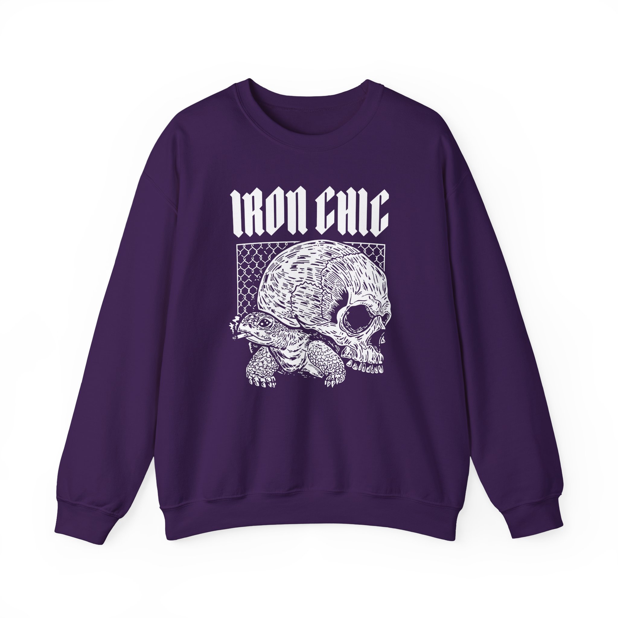 Iron Chic Turtle Unisex Heavy Blend Crewneck Sweatshirt