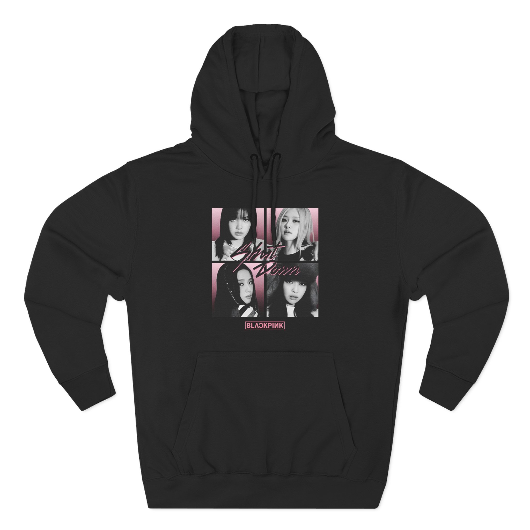 B Shut Down Three-Panel Fleece Hoodie