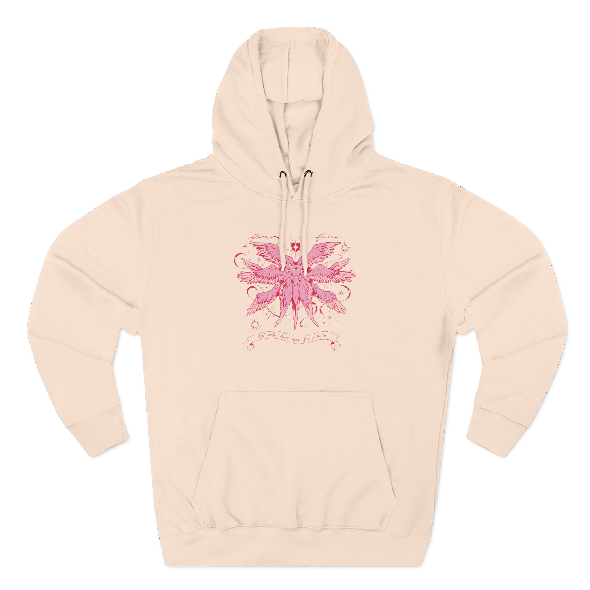 Flamingo Flim Flam Angel Three-Panel Fleece Hoodie