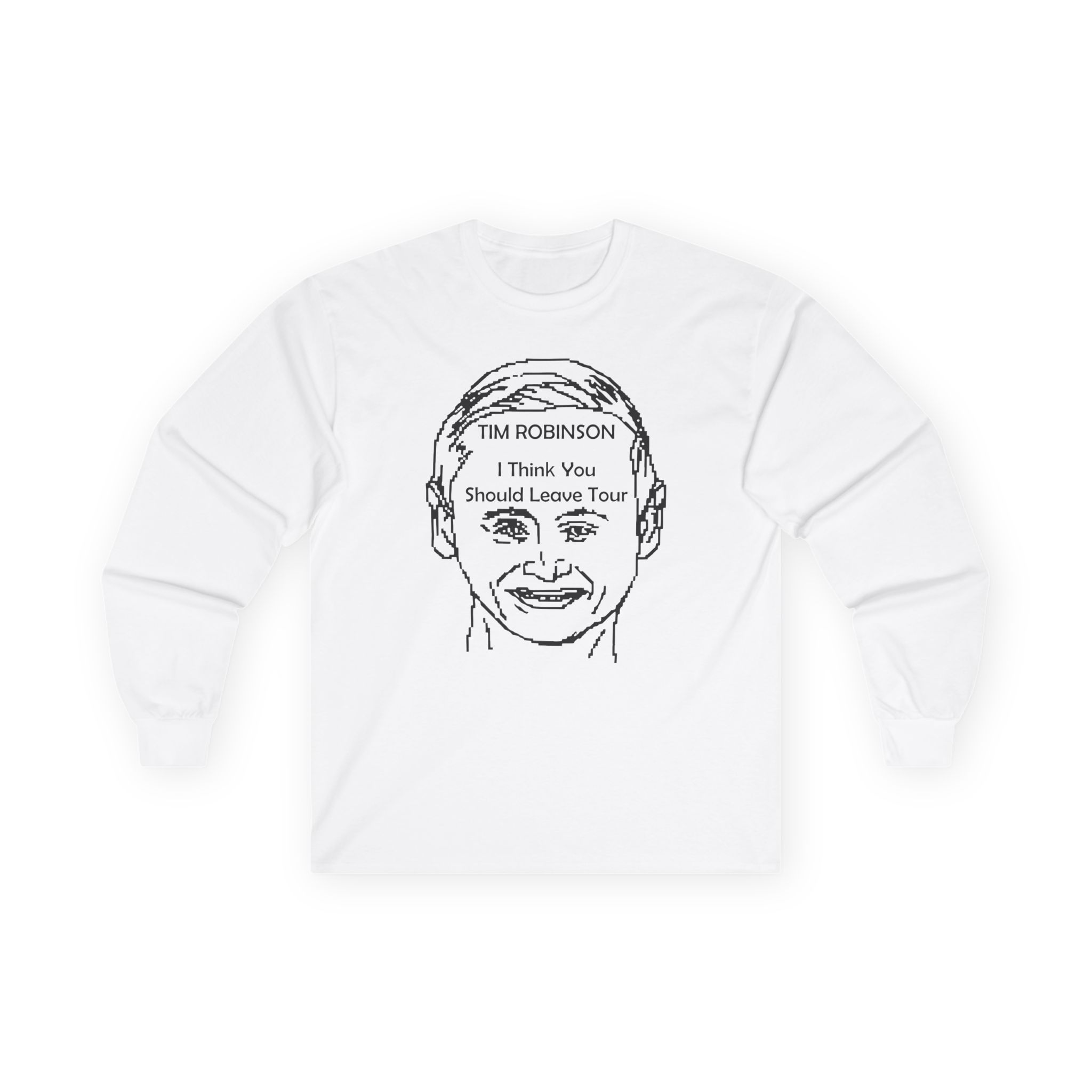 I Think You Should Leave Pixel Unisex Ultra Cotton Long Sleeve Tee