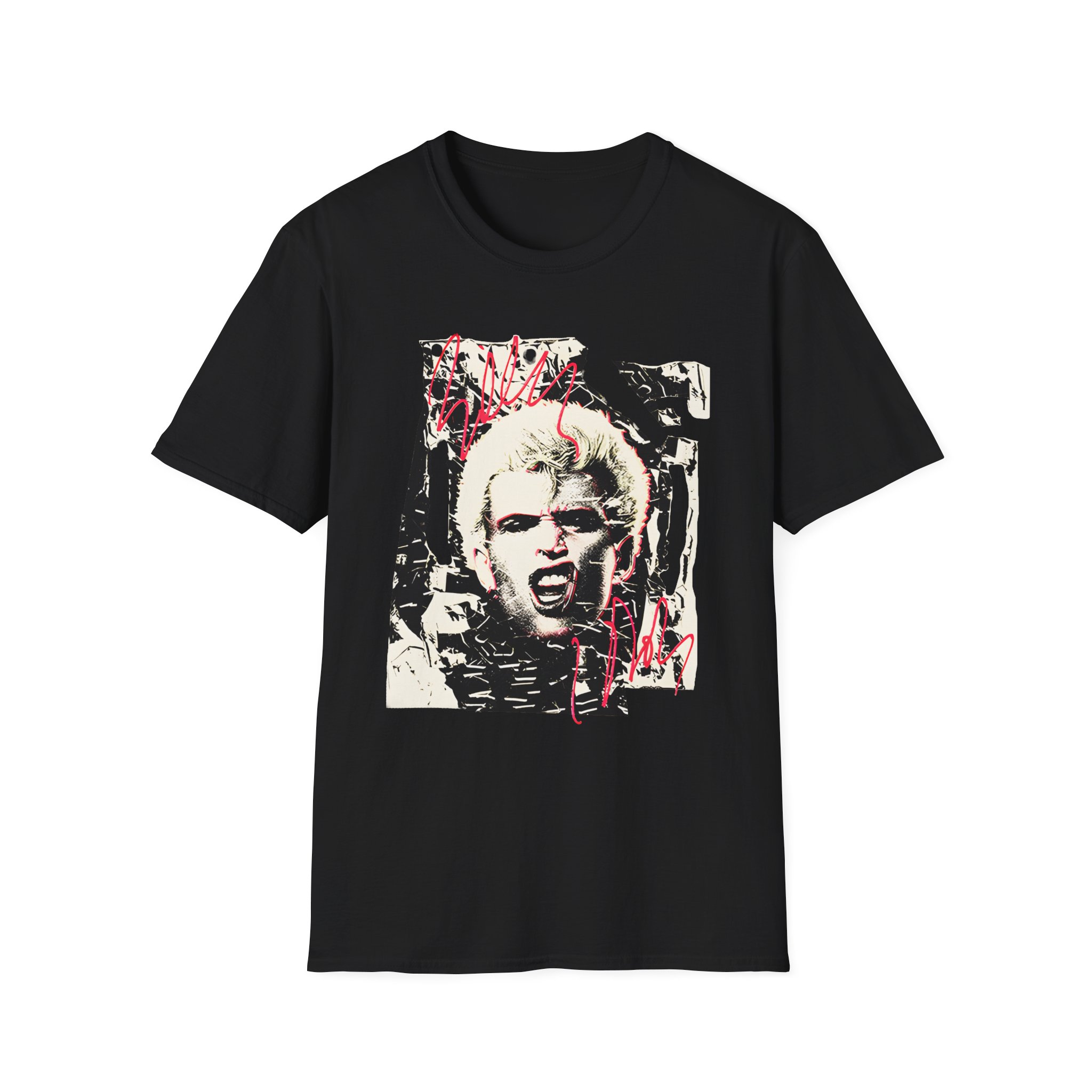 Billy Idol Shattered Photo Unisex Softstyle T-Shirt