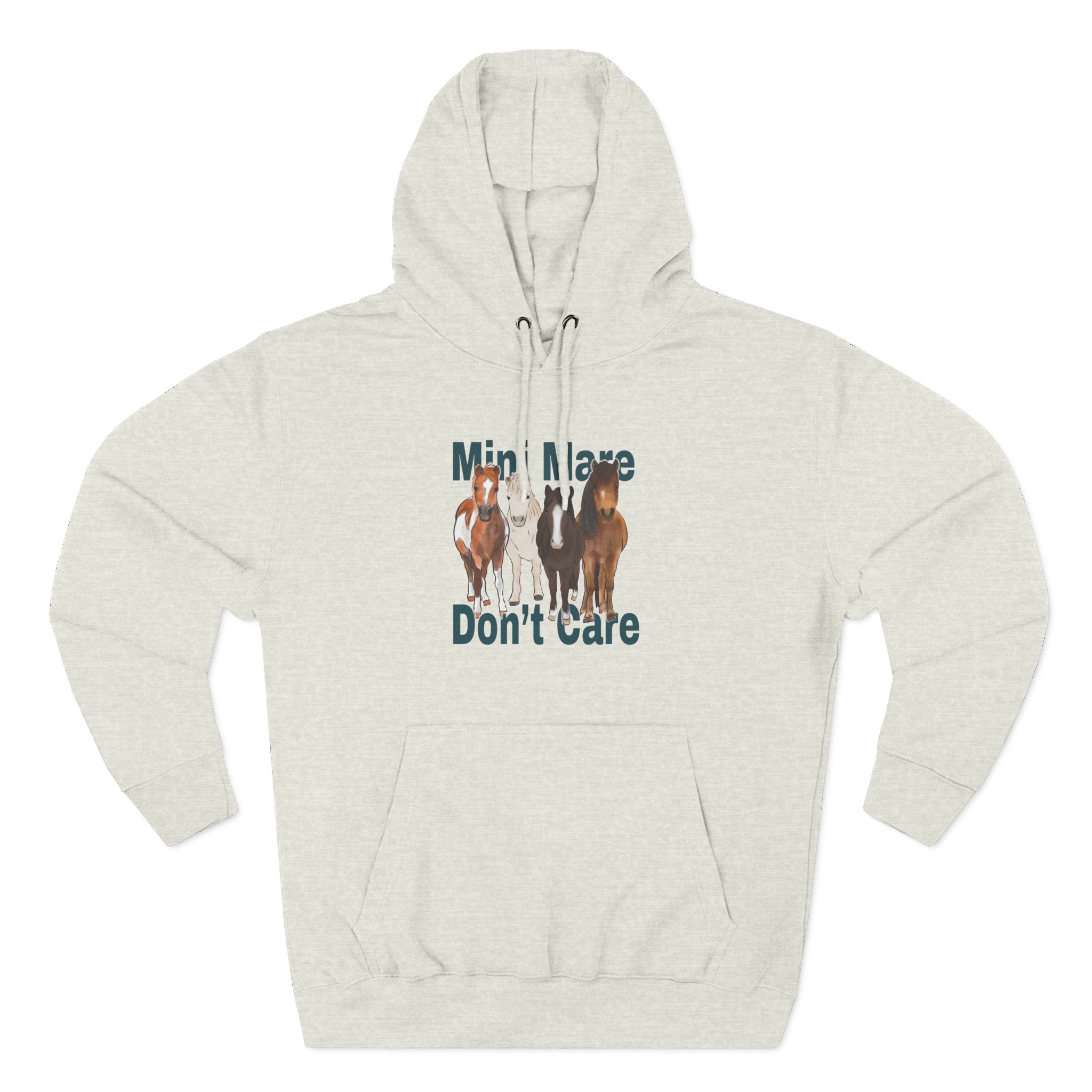 Katie Van Slyke Mini Mare Don't Care Three-Panel Fleece Hoodie