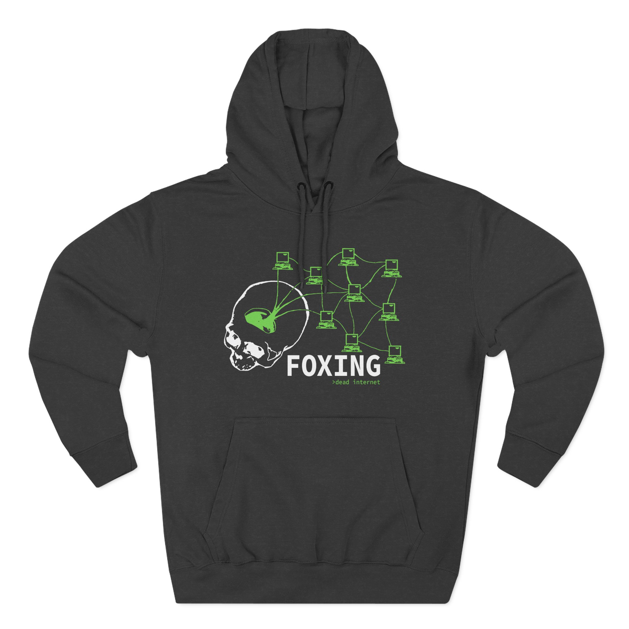 Foxing Dead Internet Three-Panel Fleece Hoodie