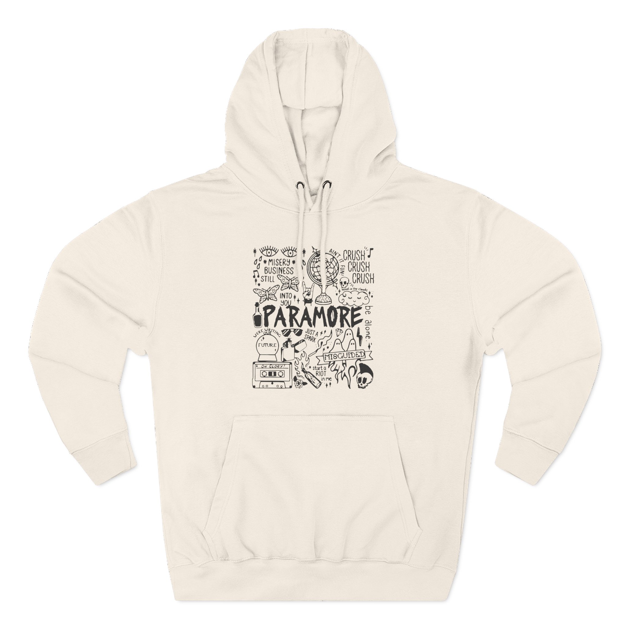 Hayley Willians Camiseta Paramore Emo Rock Three-Panel Fleece Hoodie