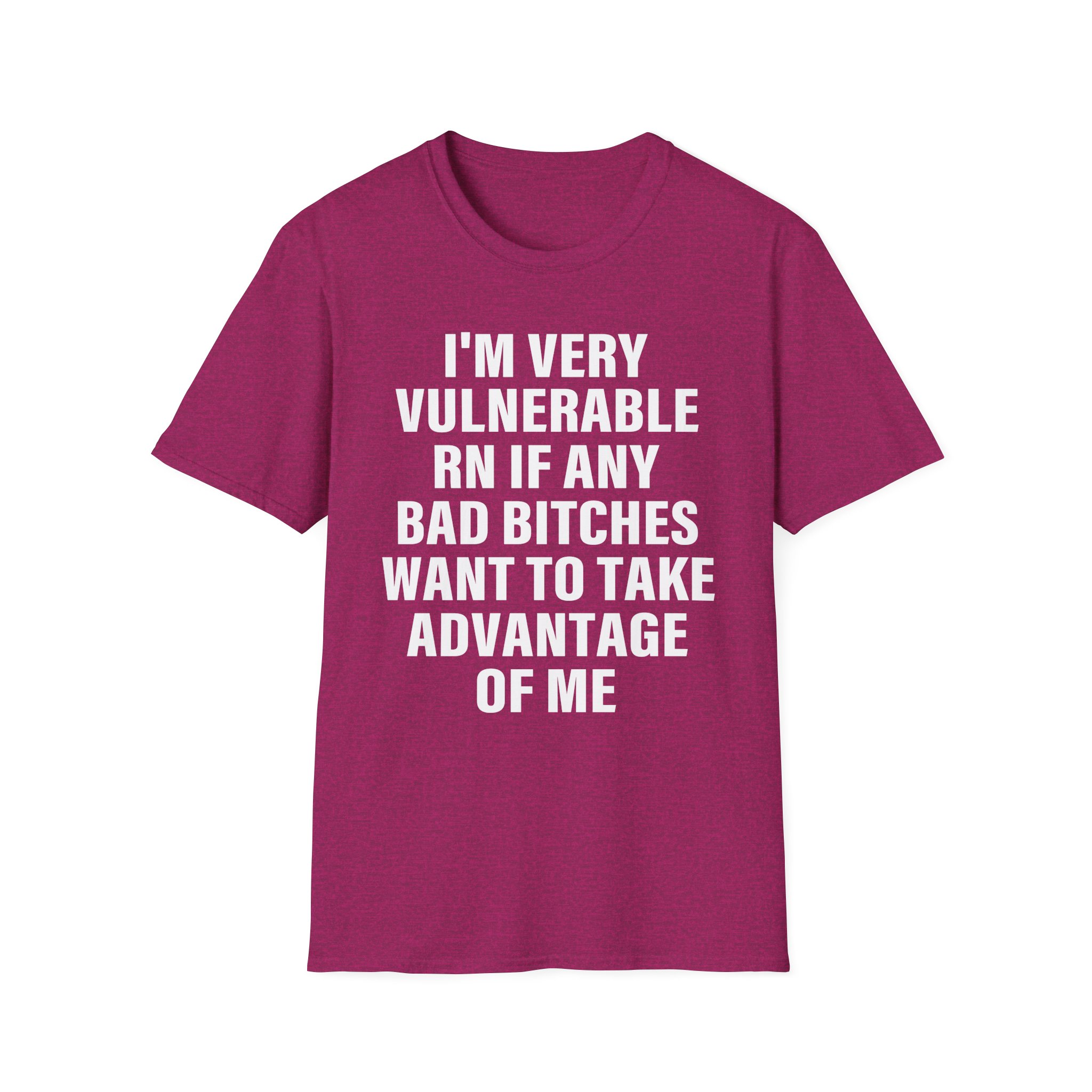 Dom Dolla I'm Very Vulnerable Rn if Any Bad Bitches Want to Take Advantage of Me Unisex Softstyle T-Shirt