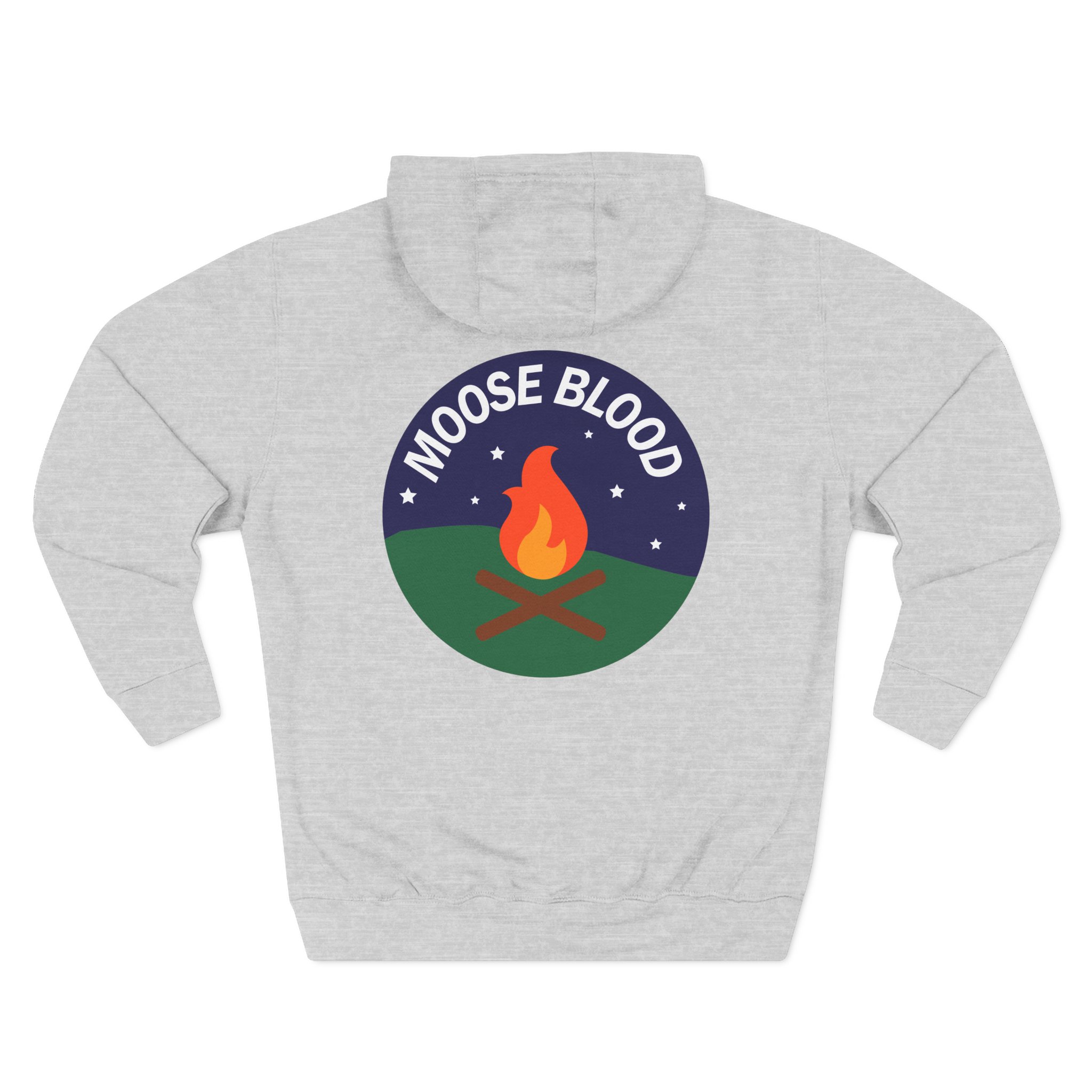 Moose Blood Three-Panel Fleece Hoodie
