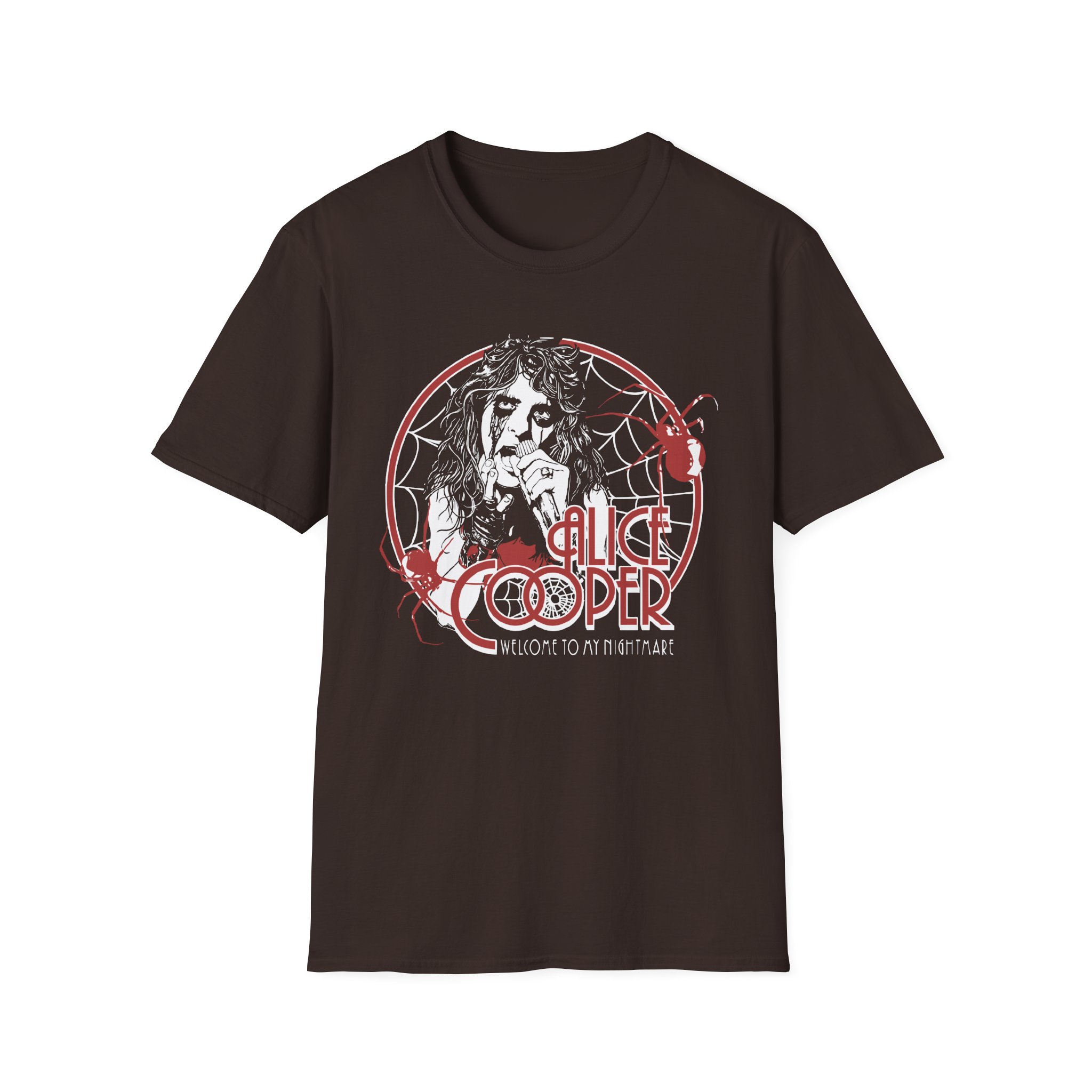Alice Cooper Welcome to My Nightmare 50th Anniversary Spider Swarm Unisex Softstyle T-Shirt