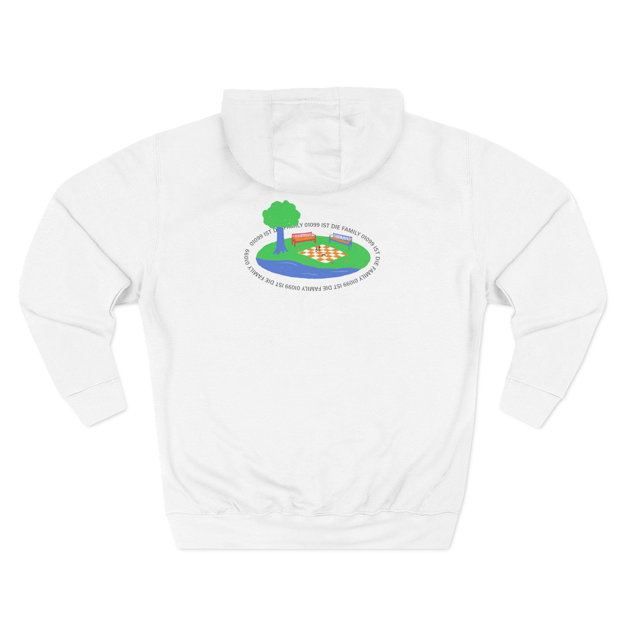 01099 Ist Die Family Three-Panel Fleece Hoodie