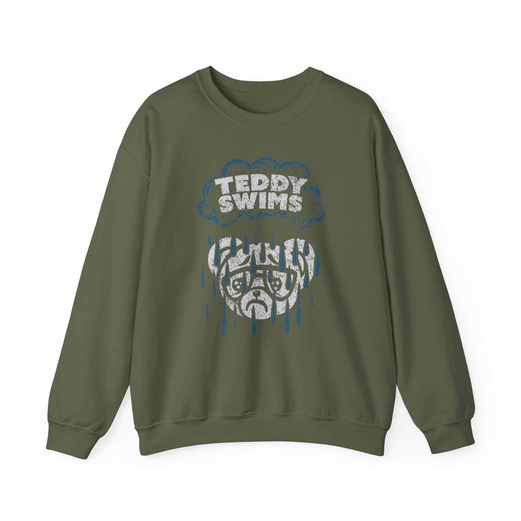 Teddy Swims Rainy Day Teddy Unisex Heavy Blend Crewneck Sweatshirt