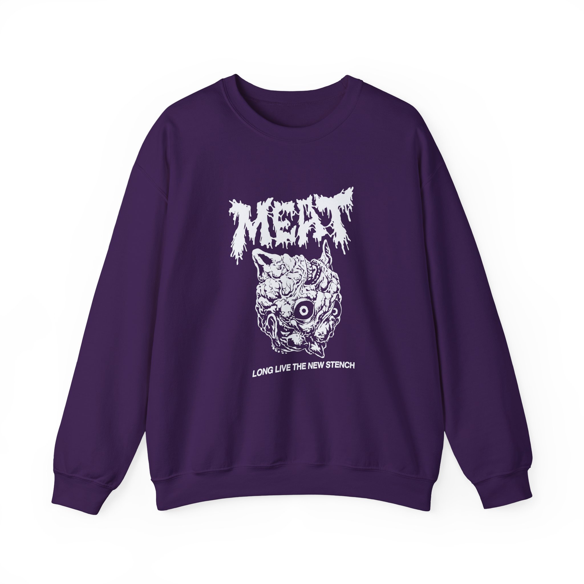 Meatcanyon Long Live the New Stench Unisex Heavy Blendâ„¢ Crewneck Sweatshirt