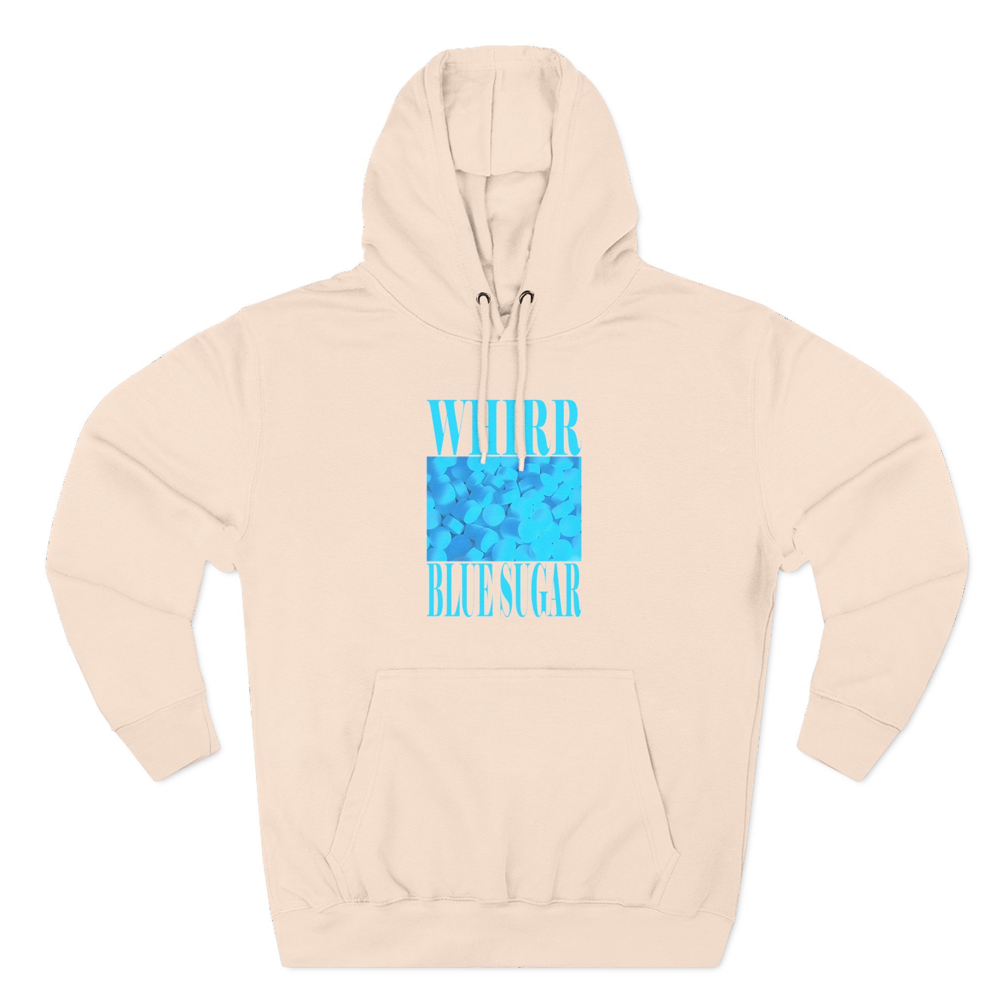 Whirr Blue Sugar Three-Panel Fleece Hoodie