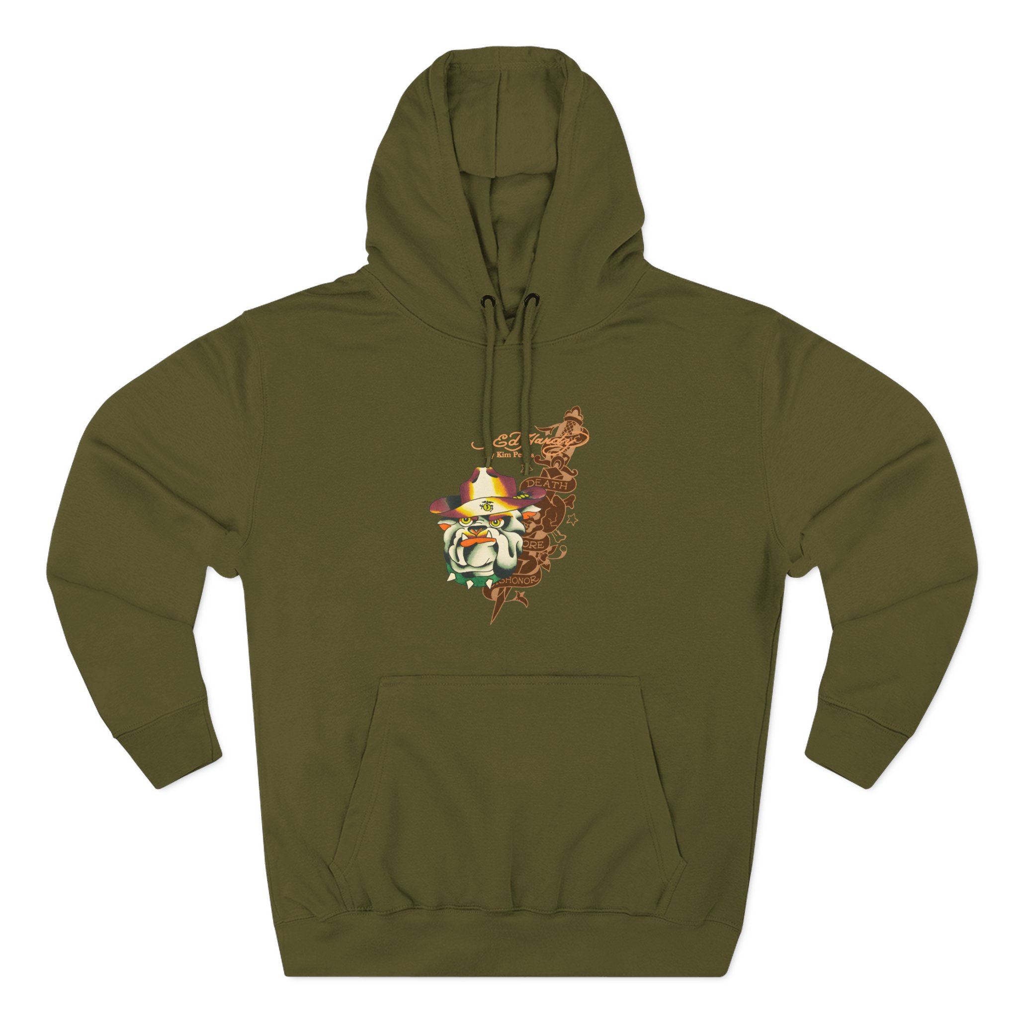 Kim Petras Bulldog Boxy Three-Panel Fleece Hoodie