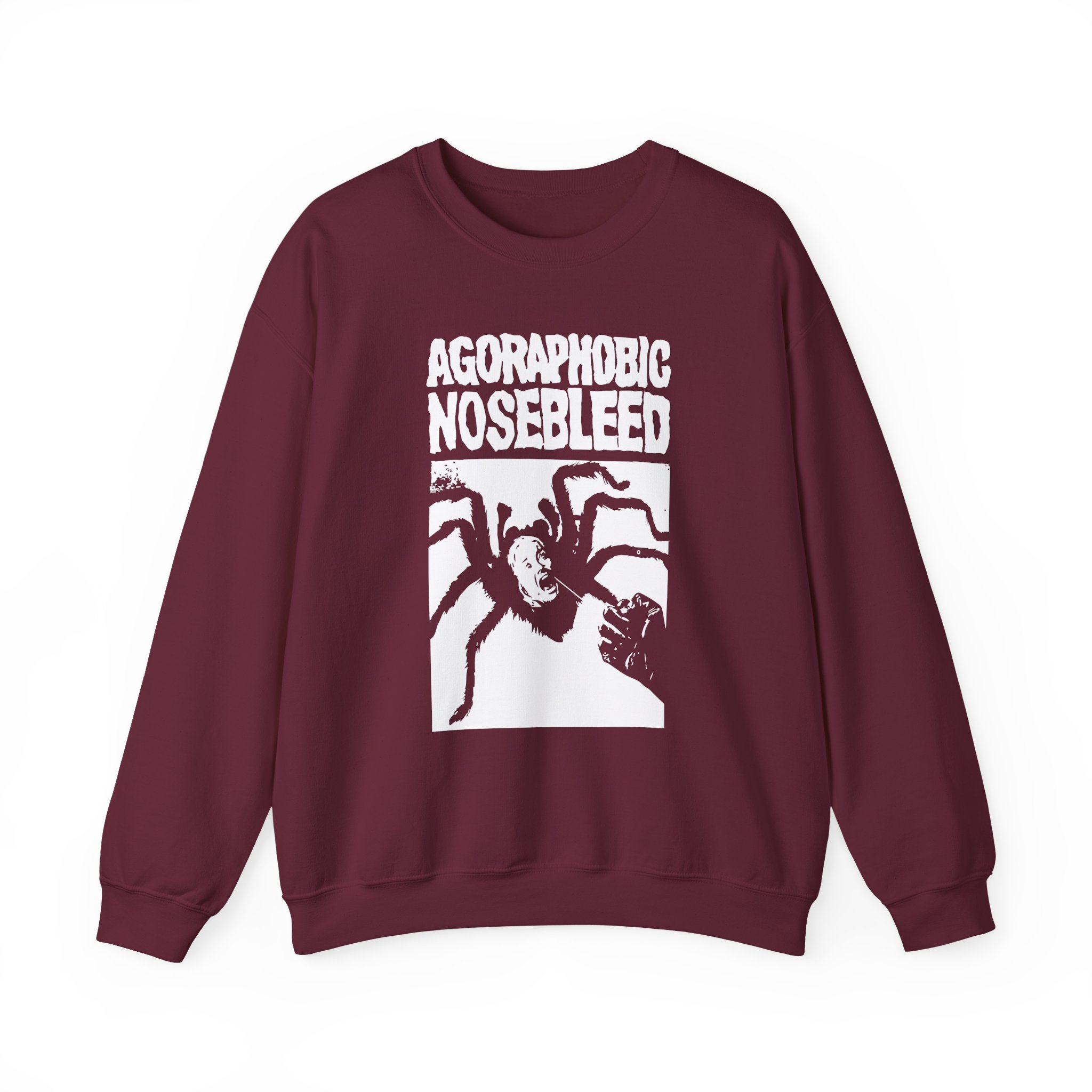Agoraphobic Nosebleed Spider Unisex Heavy Blendâ„¢ Crewneck Sweatshirt