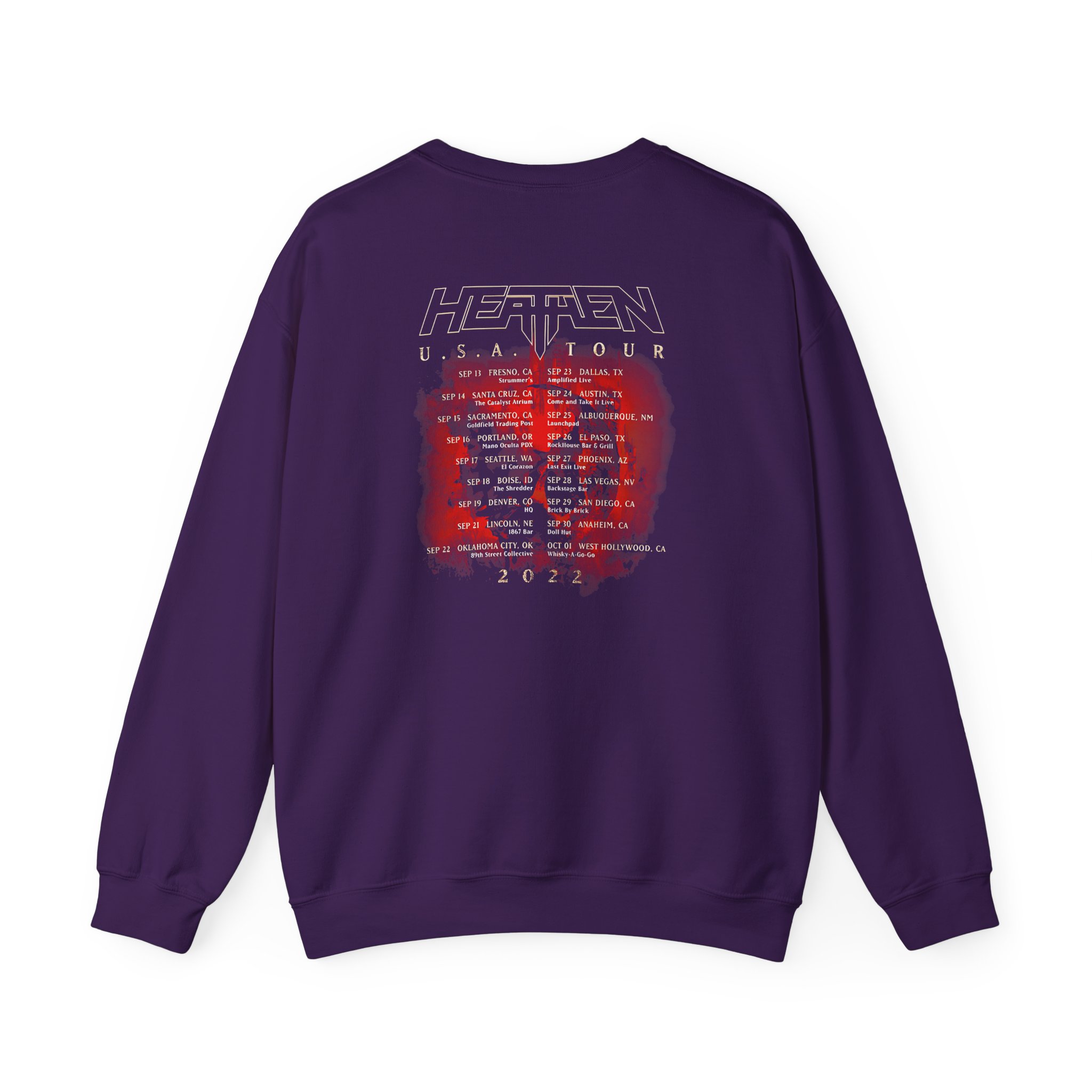 Heathen Empire of the Blind USA Tour 2022 Unisex Heavy Blendâ„¢ Crewneck Sweatshirt