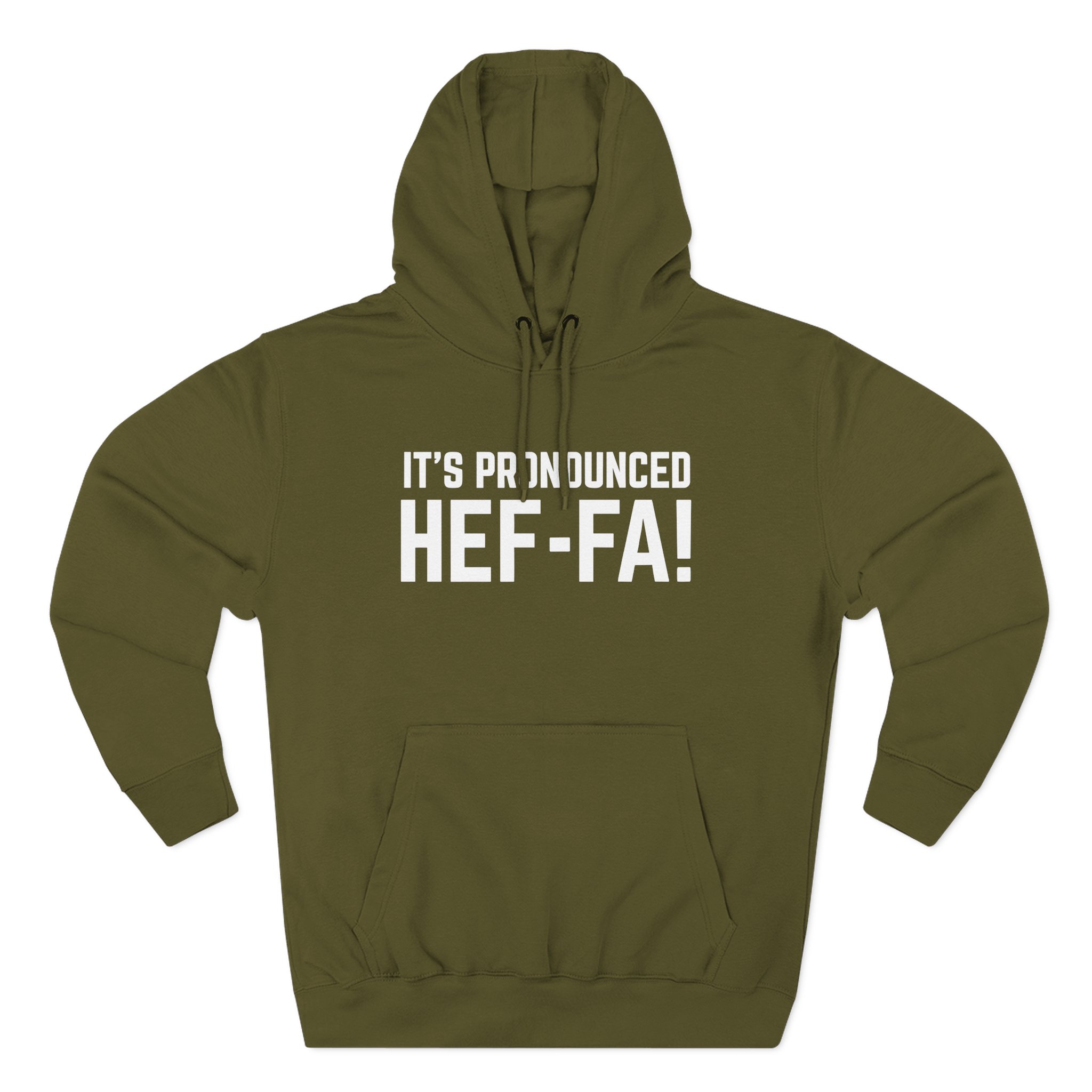 Hef Three-Panel Fleece Hoodie