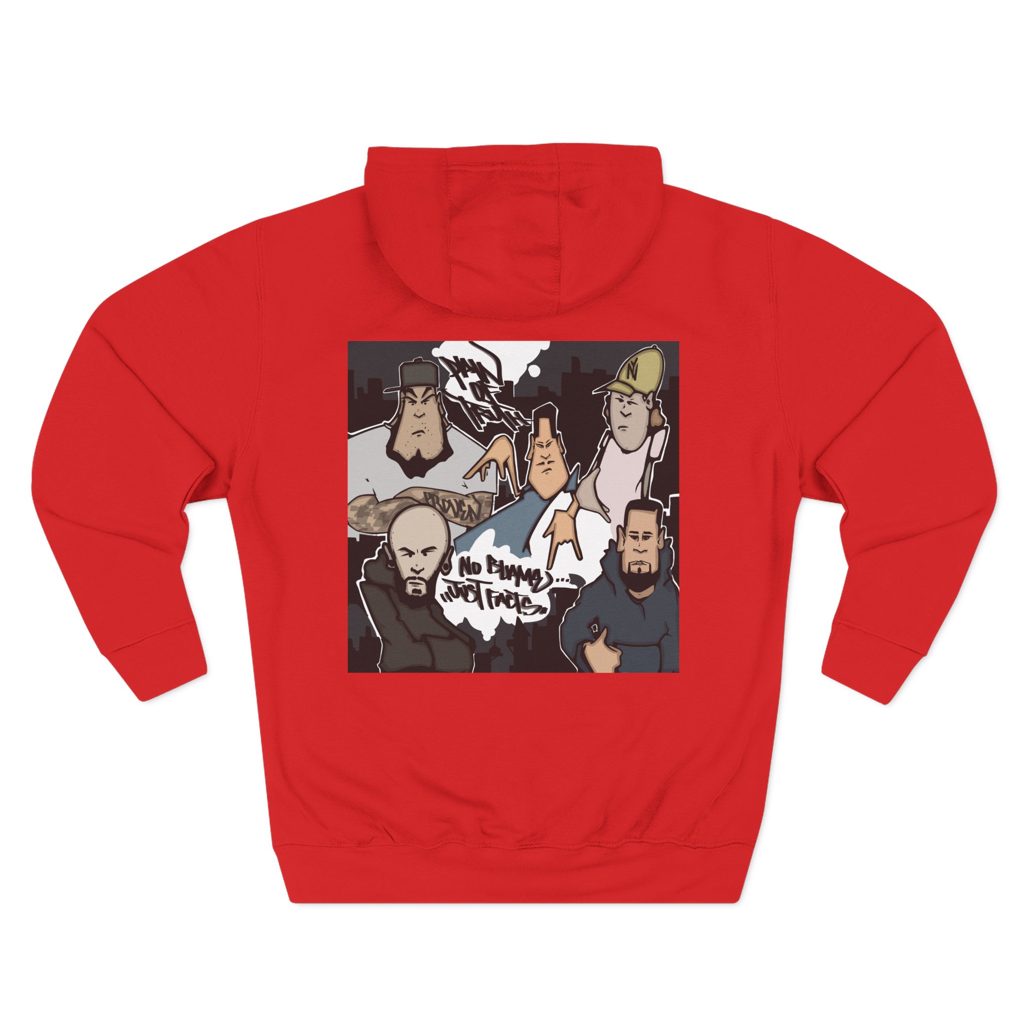 Pain of Truth No Blame...just Facts Three-Panel Fleece Hoodie