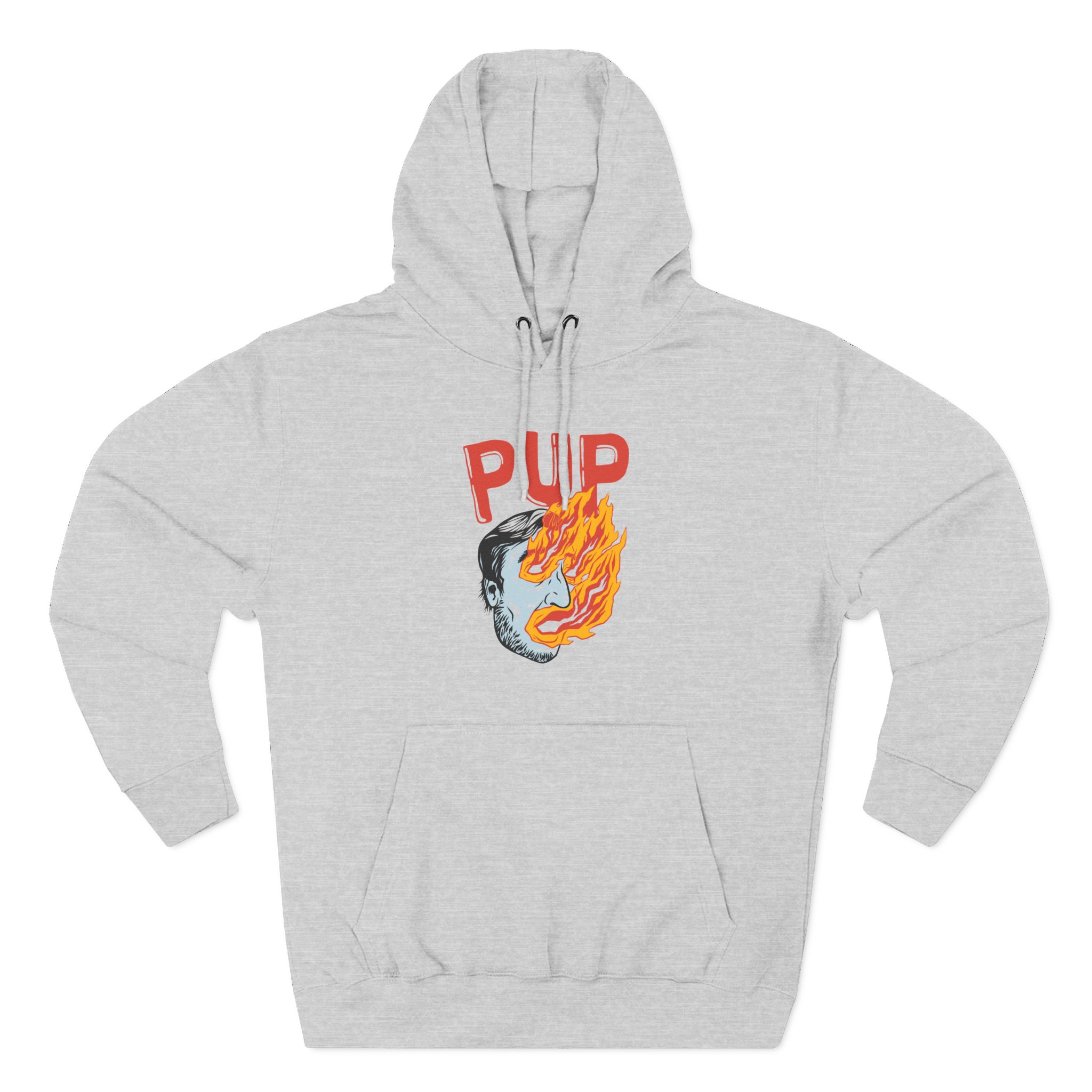 Pup I Hope the World Explodes Three-Panel Fleece Hoodie