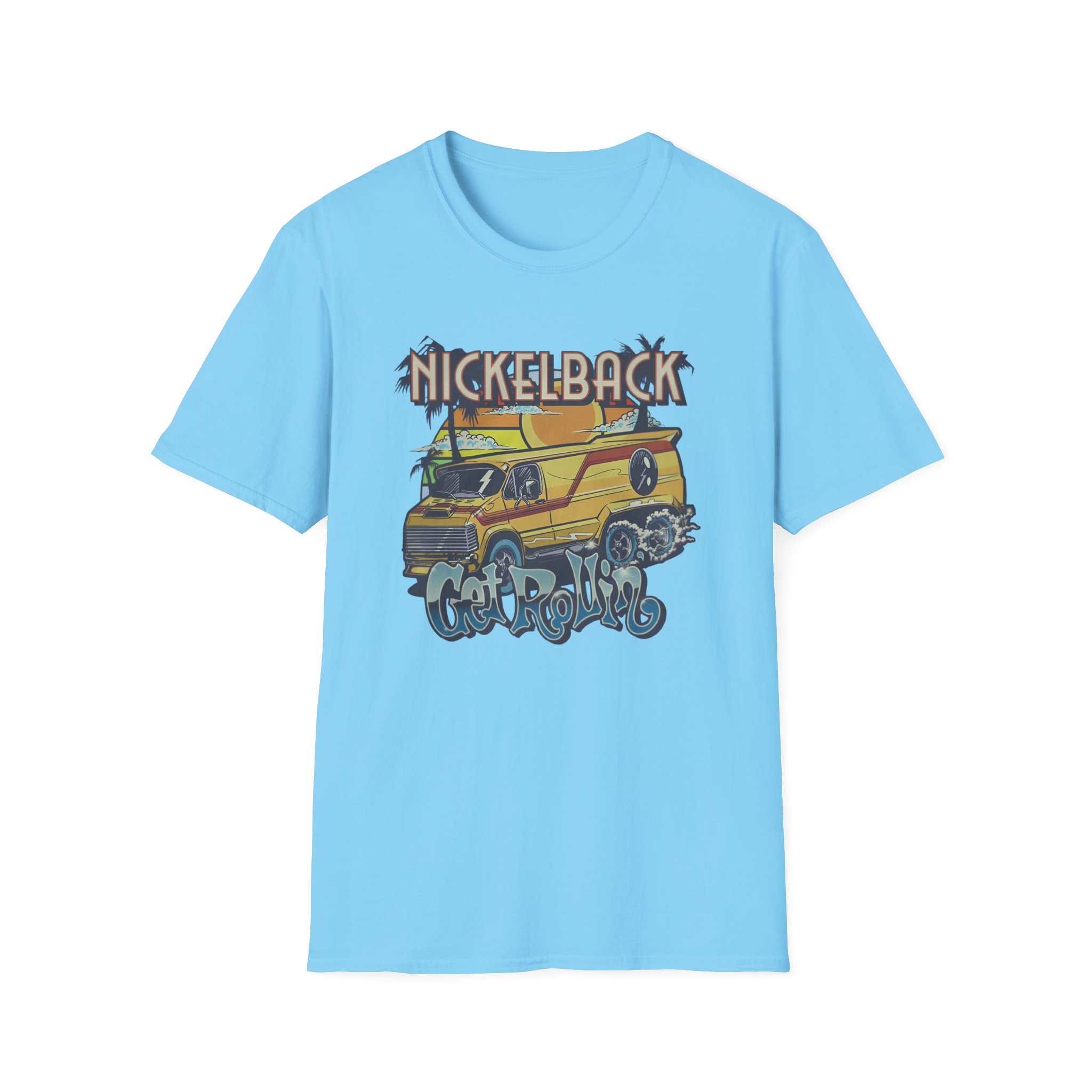 Nickelback Get Rollin Cover Unisex Softstyle T-Shirt