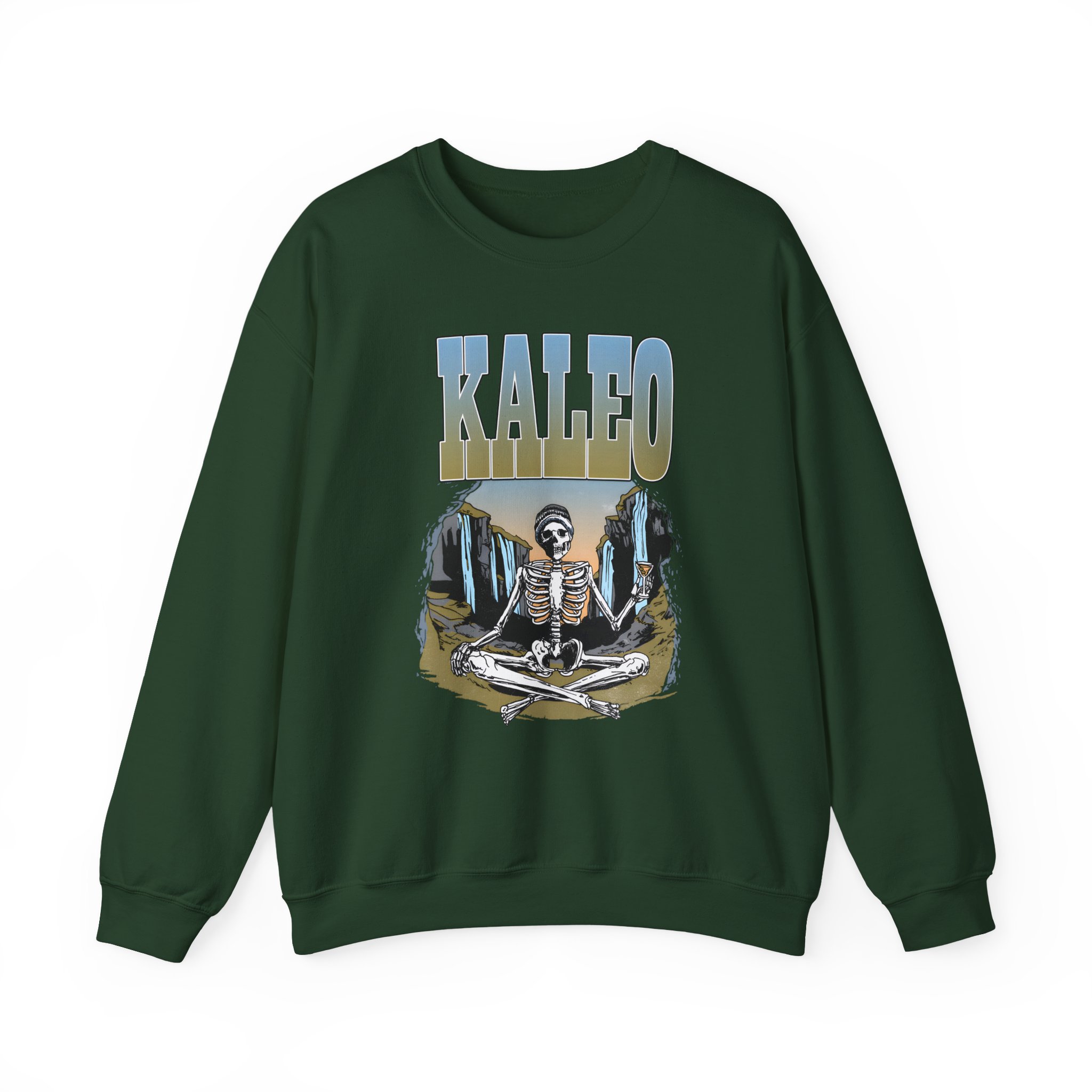 Kaleo Meditating Skeleton Unisex Heavy Blendâ„¢ Crewneck Sweatshirt