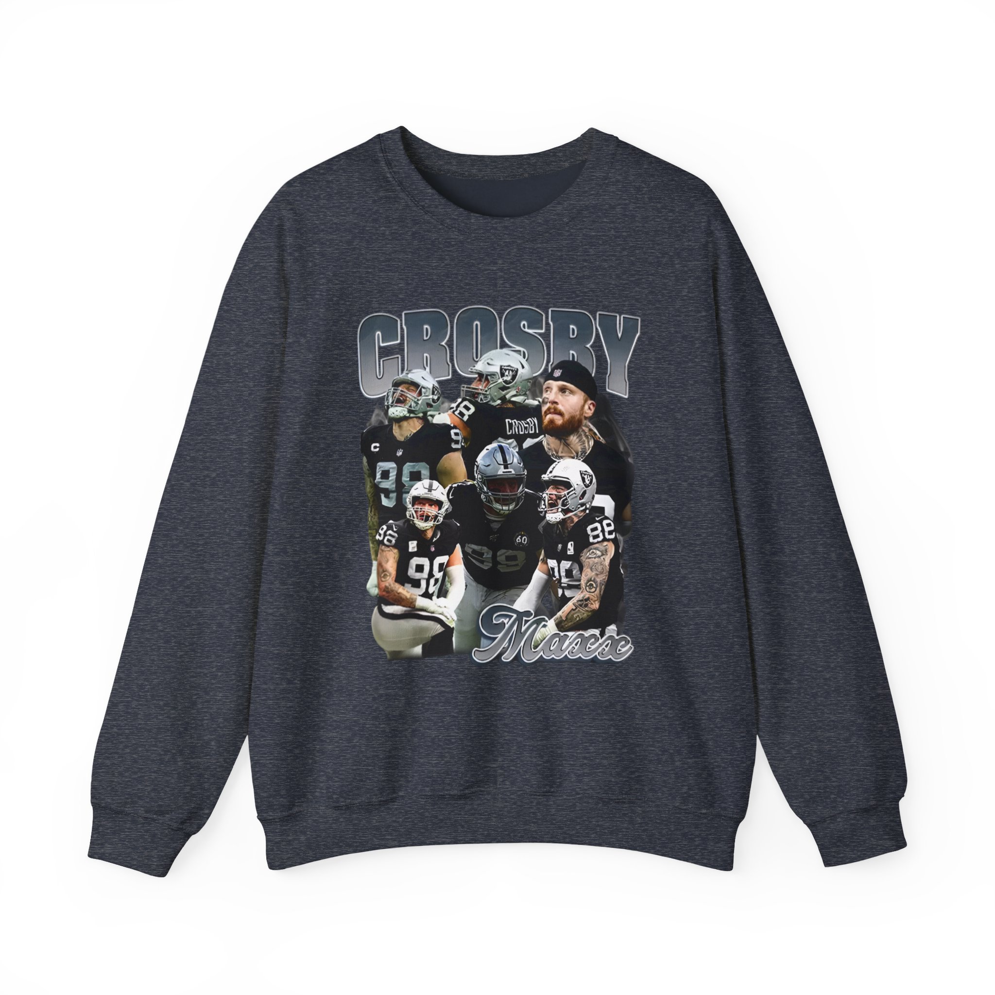Maxx Crosby COLLAGE Unisex Heavy Blendâ„¢ Crewneck Sweatshirt