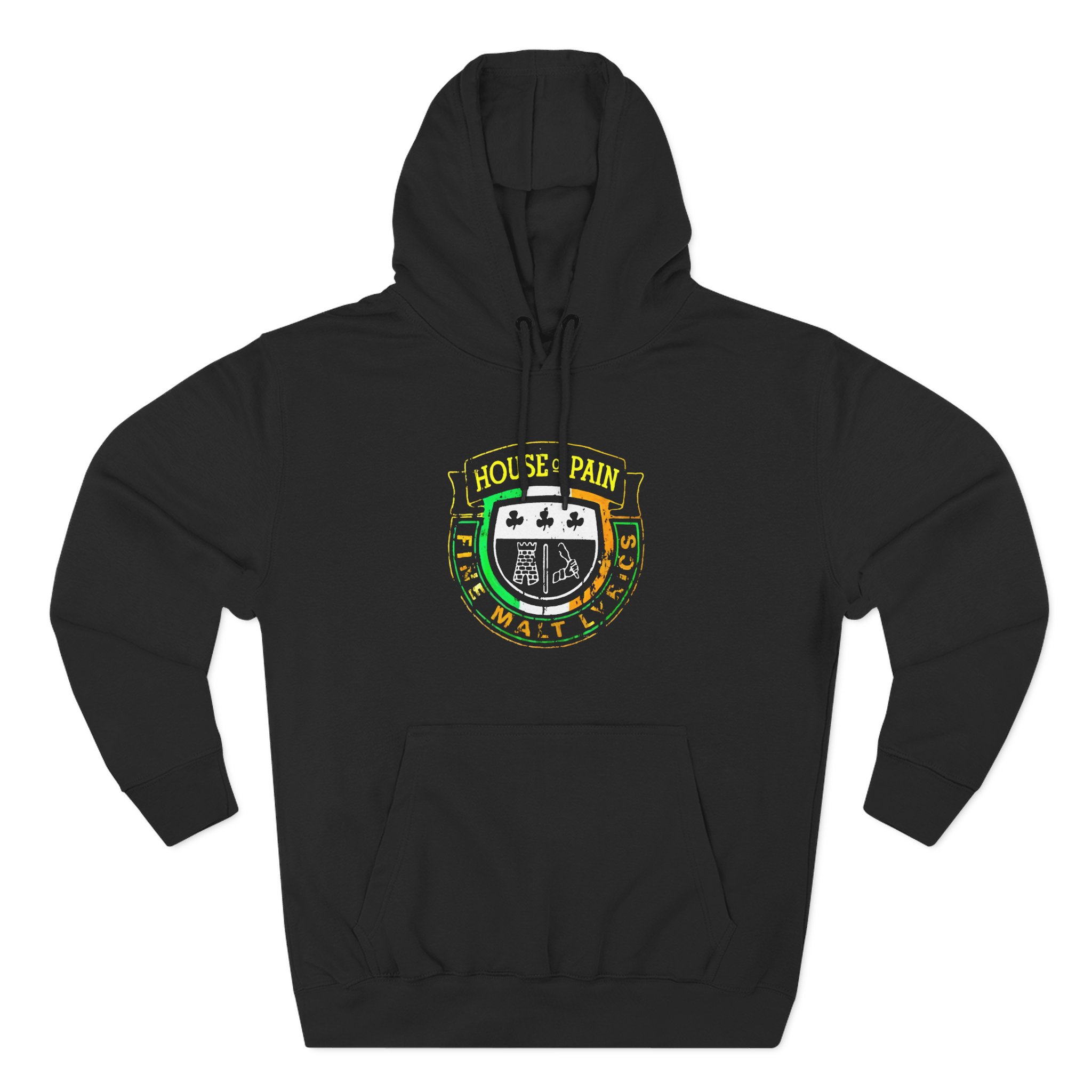 House of Pain Crest Distress Three-Panel Fleece Hoodie