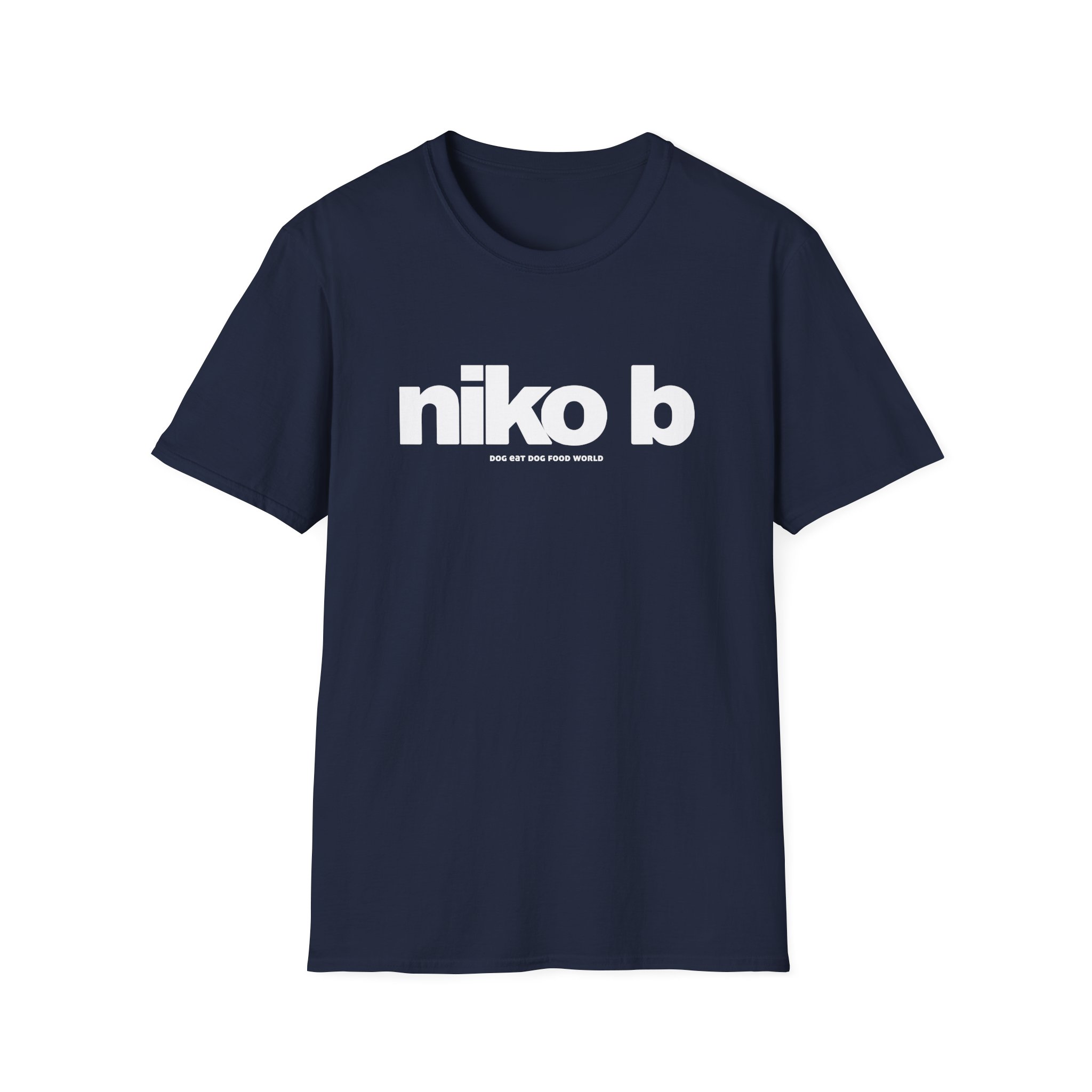 Niko B Dog Eat Dog Food World Unisex Softstyle T-shirt