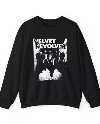 Velvet Revolver Velvet Skull Military Unisex Heavy Blend Crewneck Sweatshirt