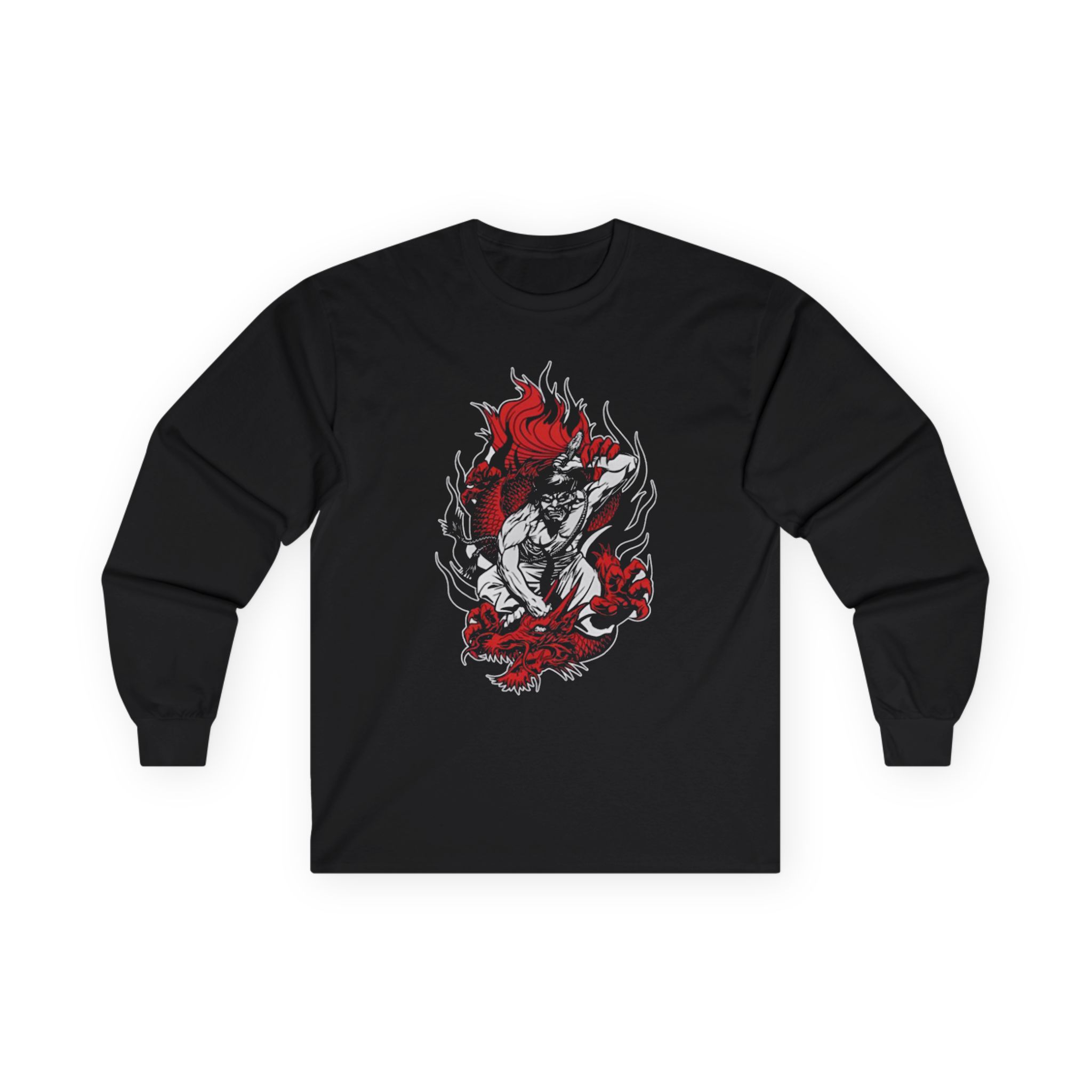 100 Demons Samurai Dragon Unisex Ultra Cotton Long Sleeve Tee