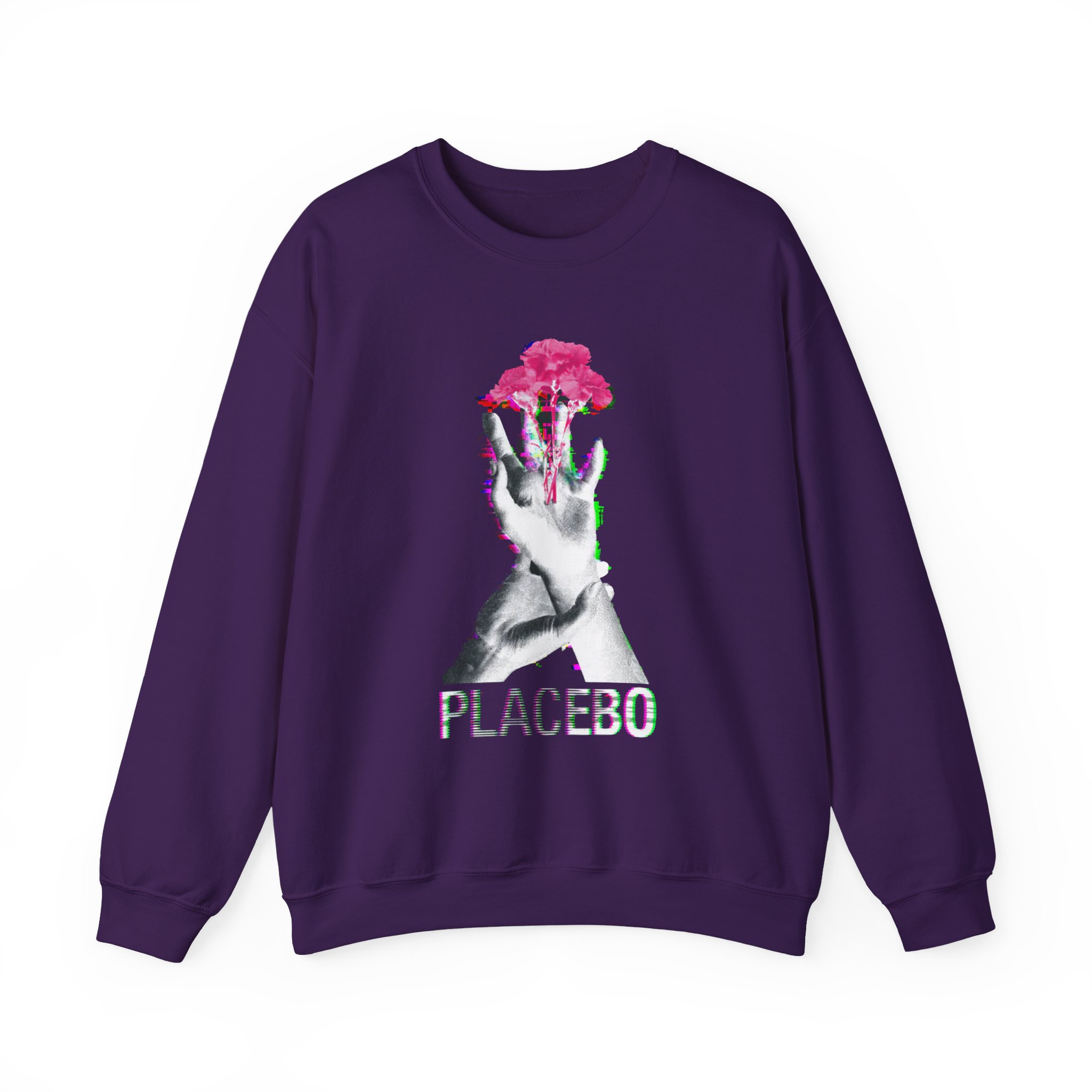 Placebo Flower Hand Unisex Heavy Blendâ„¢ Crewneck Sweatshirt