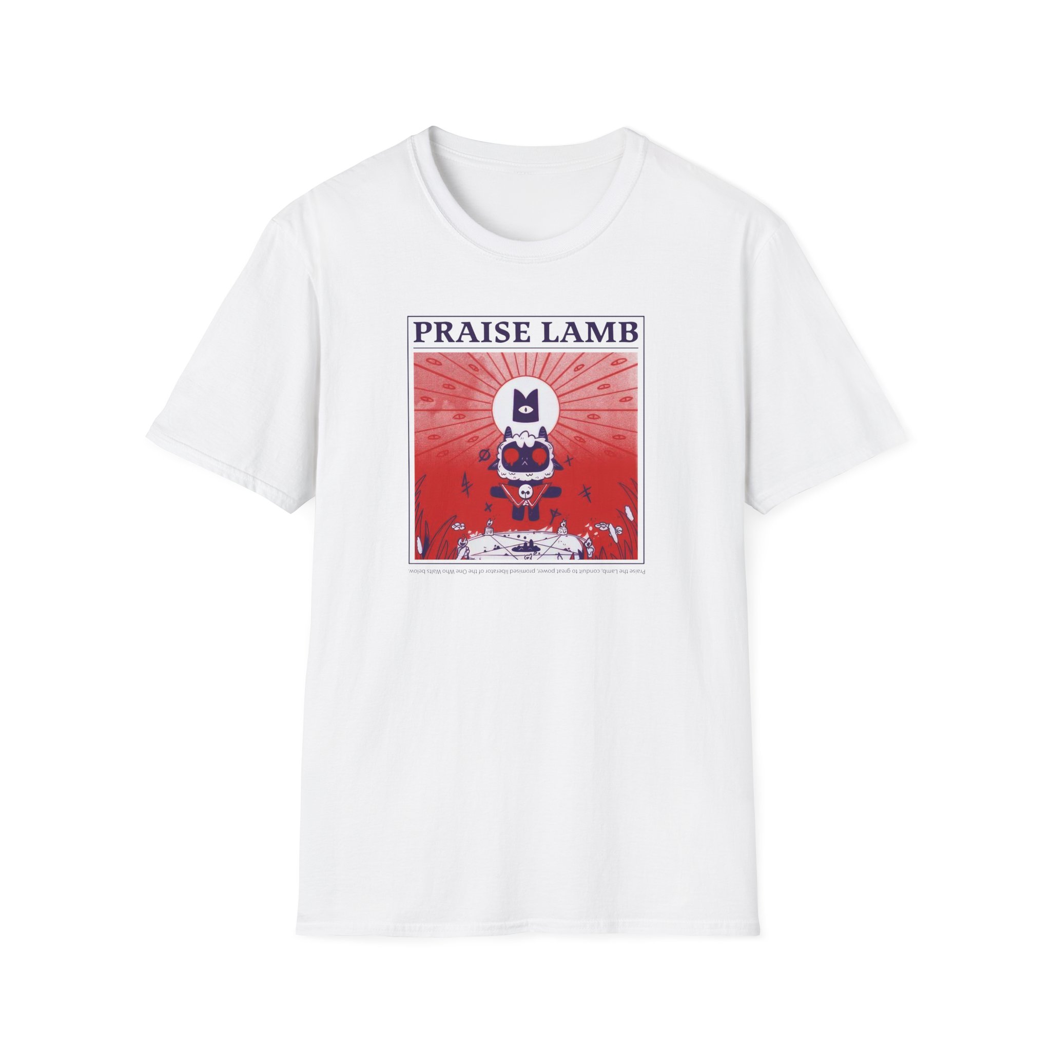 Cult of the Lamb Praise Lamb Unisex Softstyle T-Shirt