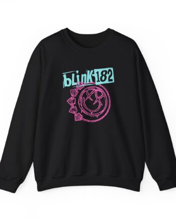 Blink 182 Smiley Crop Unisex Heavy Blend™ Crewneck Sweatshirt