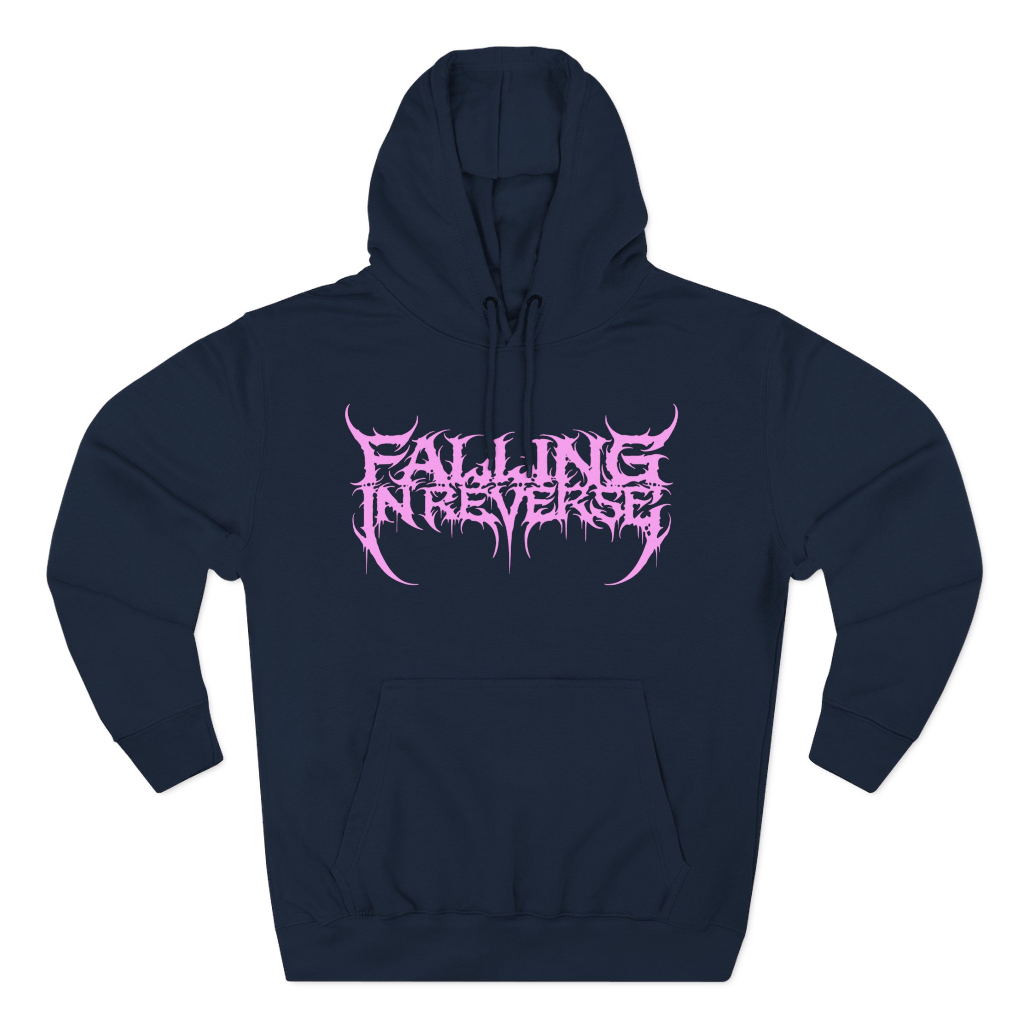 Falling in Reverse Popular Monster Text Three-Panel Fleece Hoodie