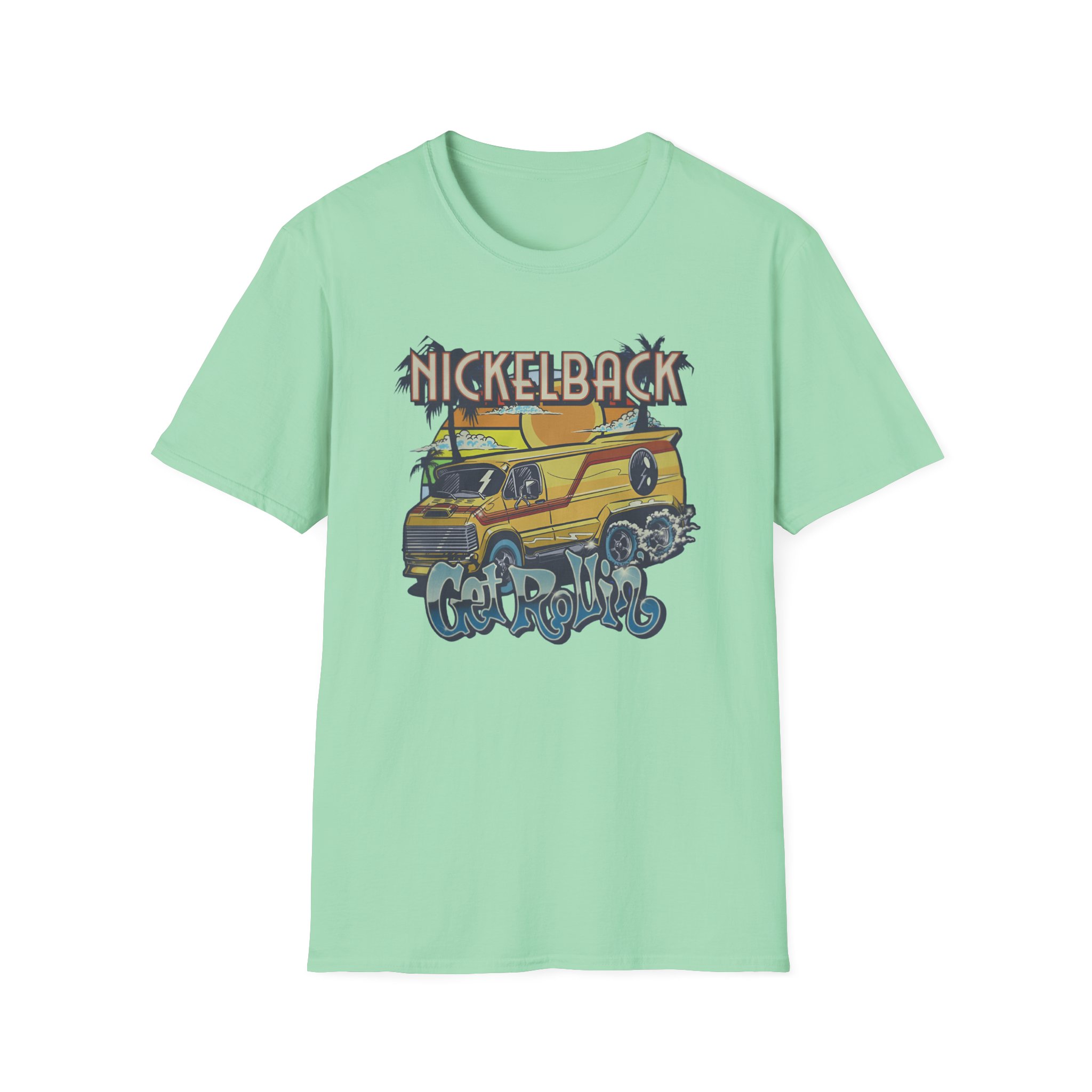 Nickelback Get Rollin Cover Unisex Softstyle T-Shirt