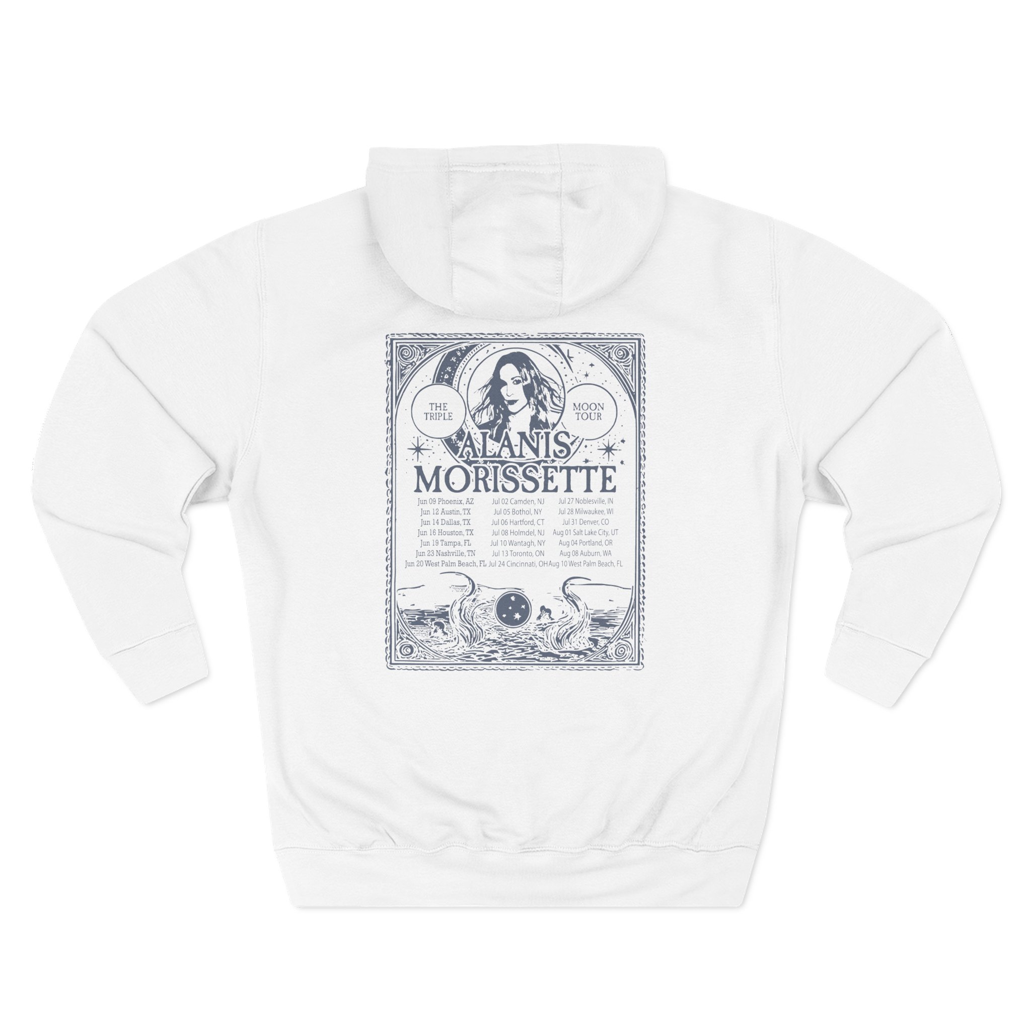 Alanis Morissette The Teple Moon Tour Three-Panel Fleece Hoodie