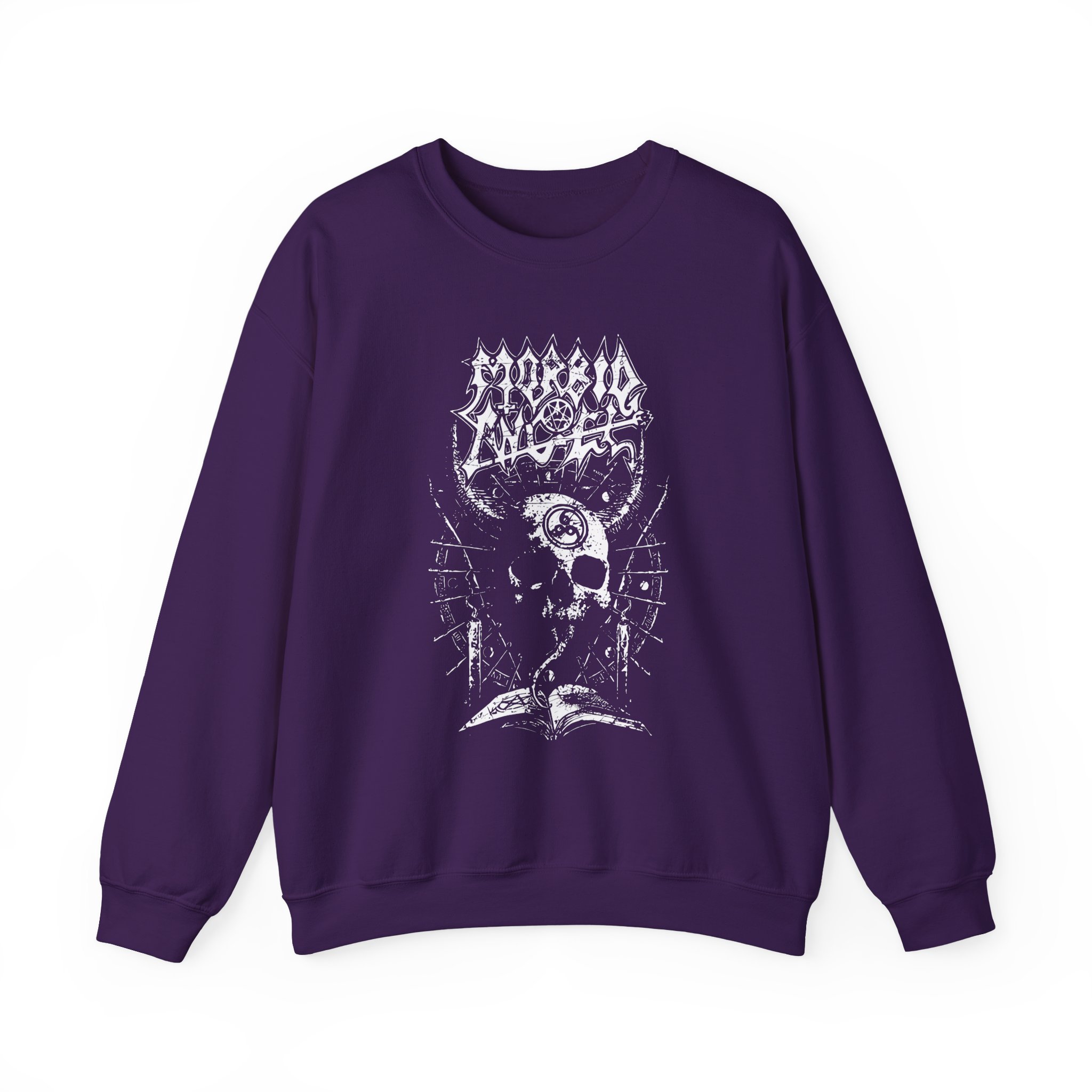 Morbid Angel Horned Skull Unisex Heavy Blendâ„¢ Crewneck Sweatshirt