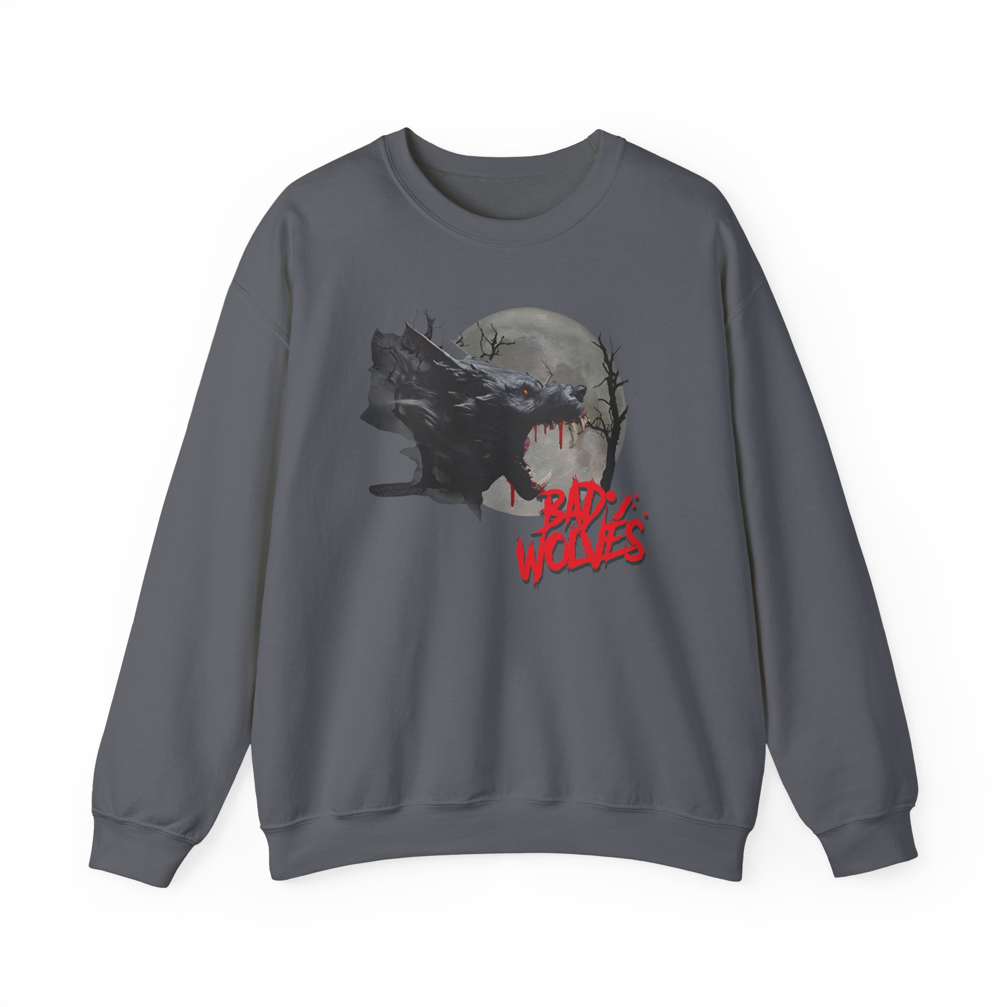 Bad Wolves Full Moon Werewolf Unisex Heavy Blendâ„¢ Crewneck Sweatshirt