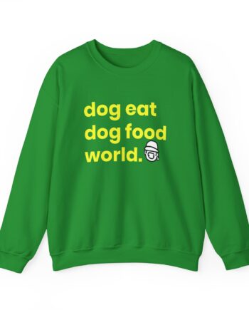 Niko B Dog Eat Dog Food World Unisex Heavy Blend Crewneck Sweatshirt