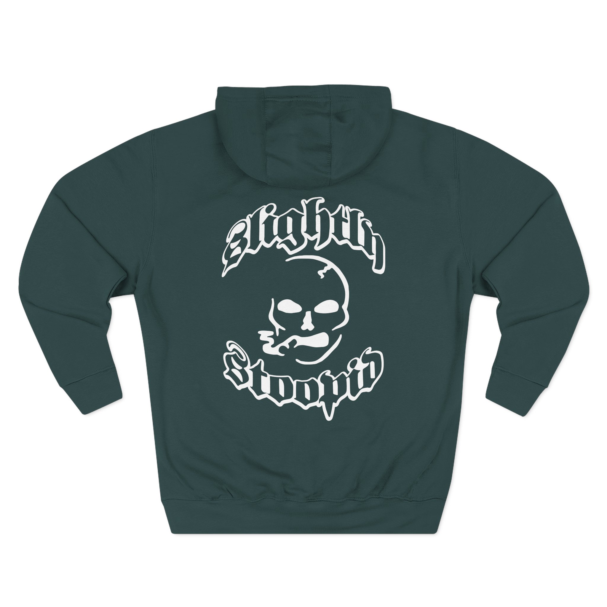 Slightly Stoopid Smoking Skull Three-Panel Fleece Hoodie