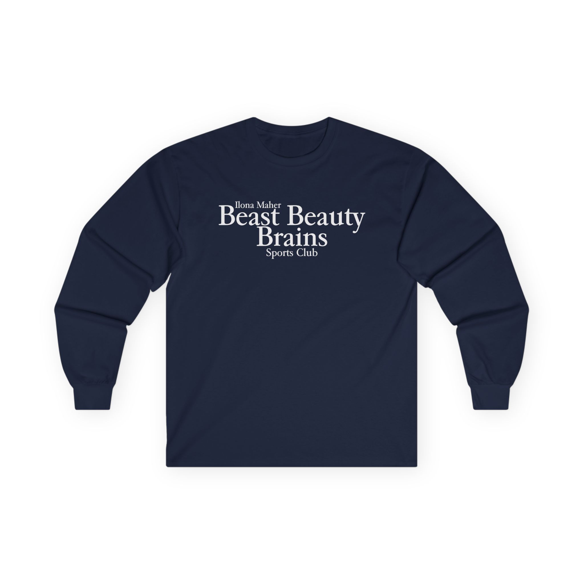 Ilona Maher Beast Beauty Brains Sports Club Unisex Ultra Cotton Long Sleeve Tee